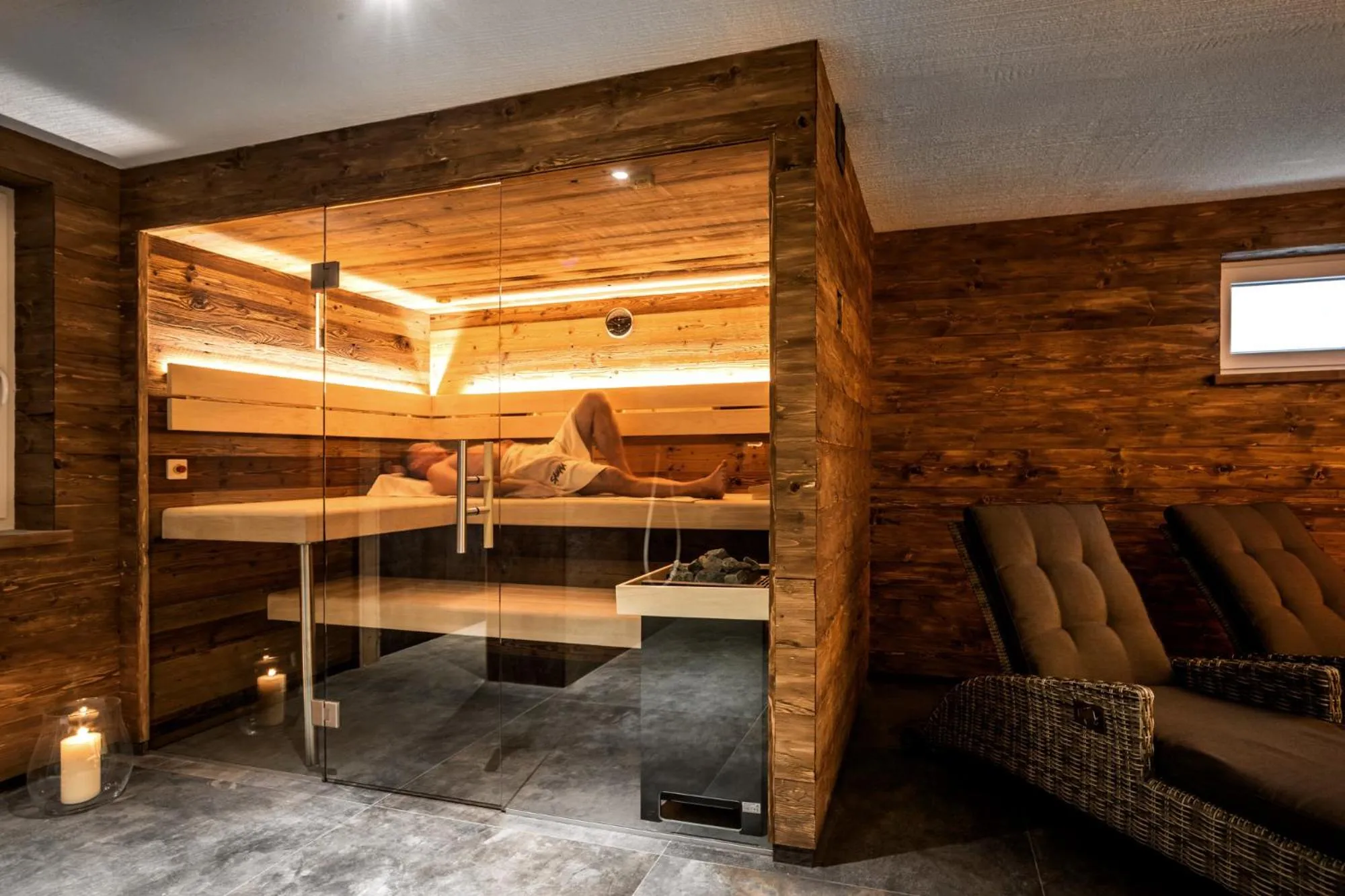 Sauna in PRIMERA Apartments & Boardinghouse