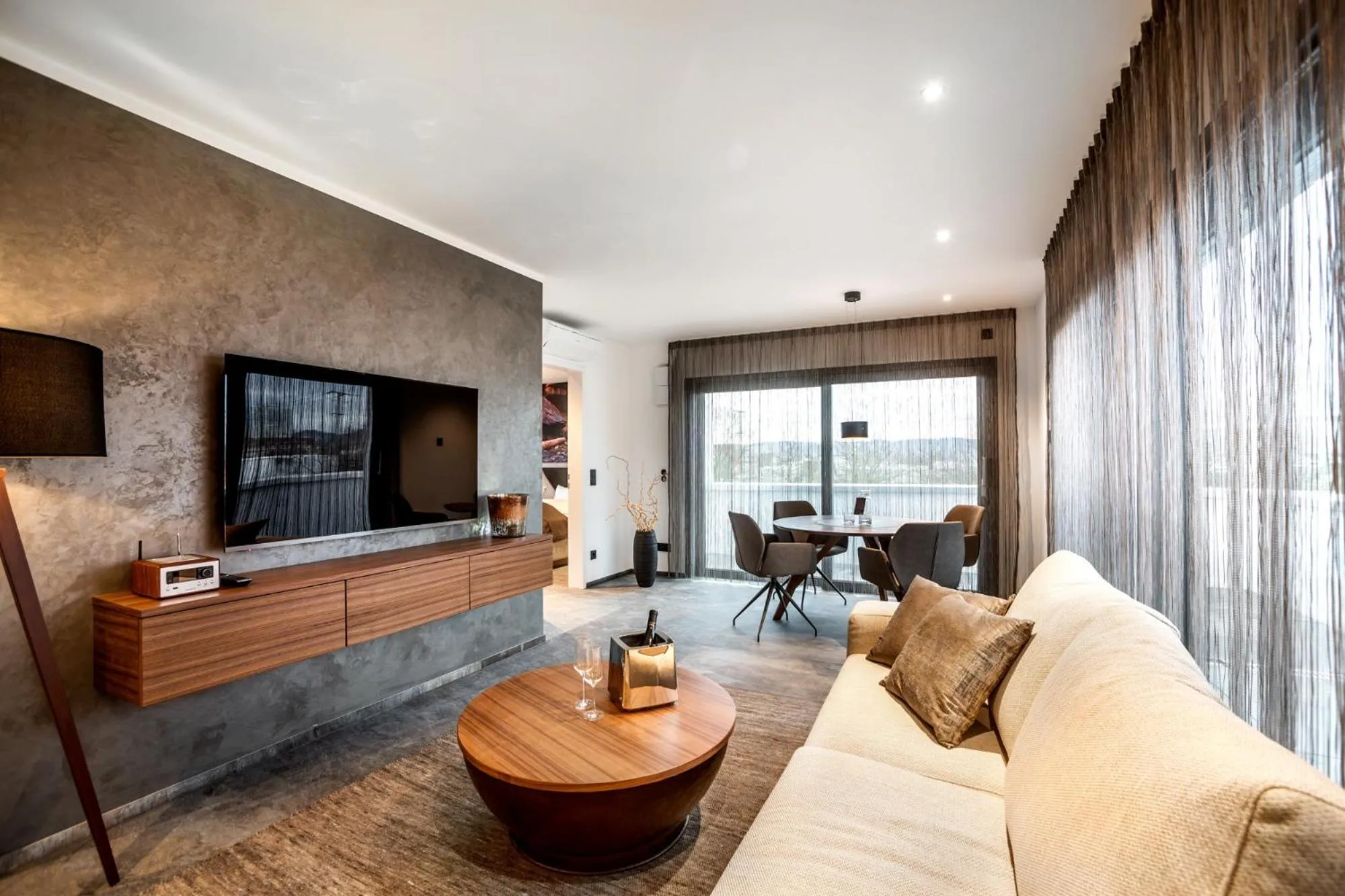 Living room in PRIMERA Apartments & Boardinghouse