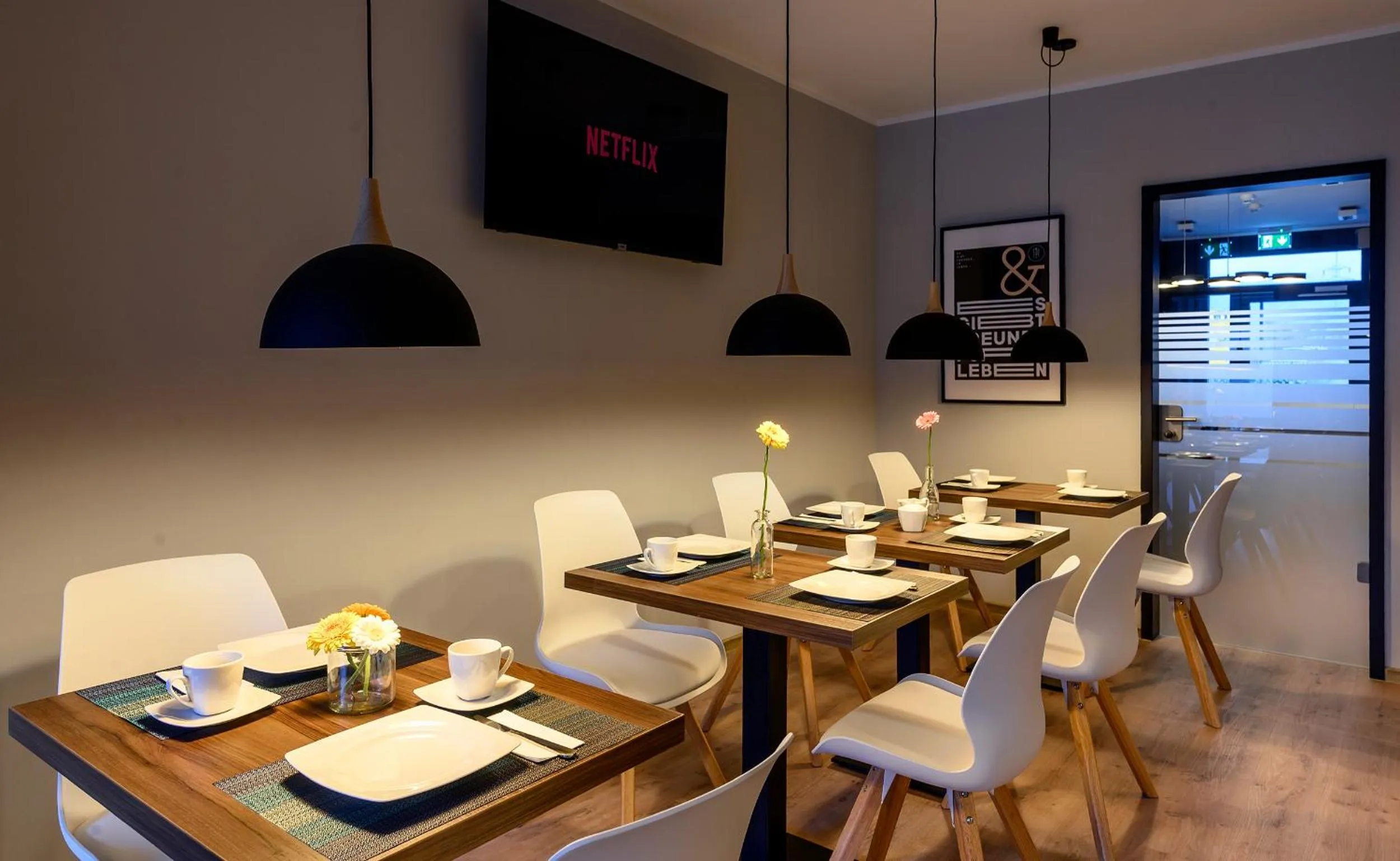 Dining area in Hotel Zu Freunden