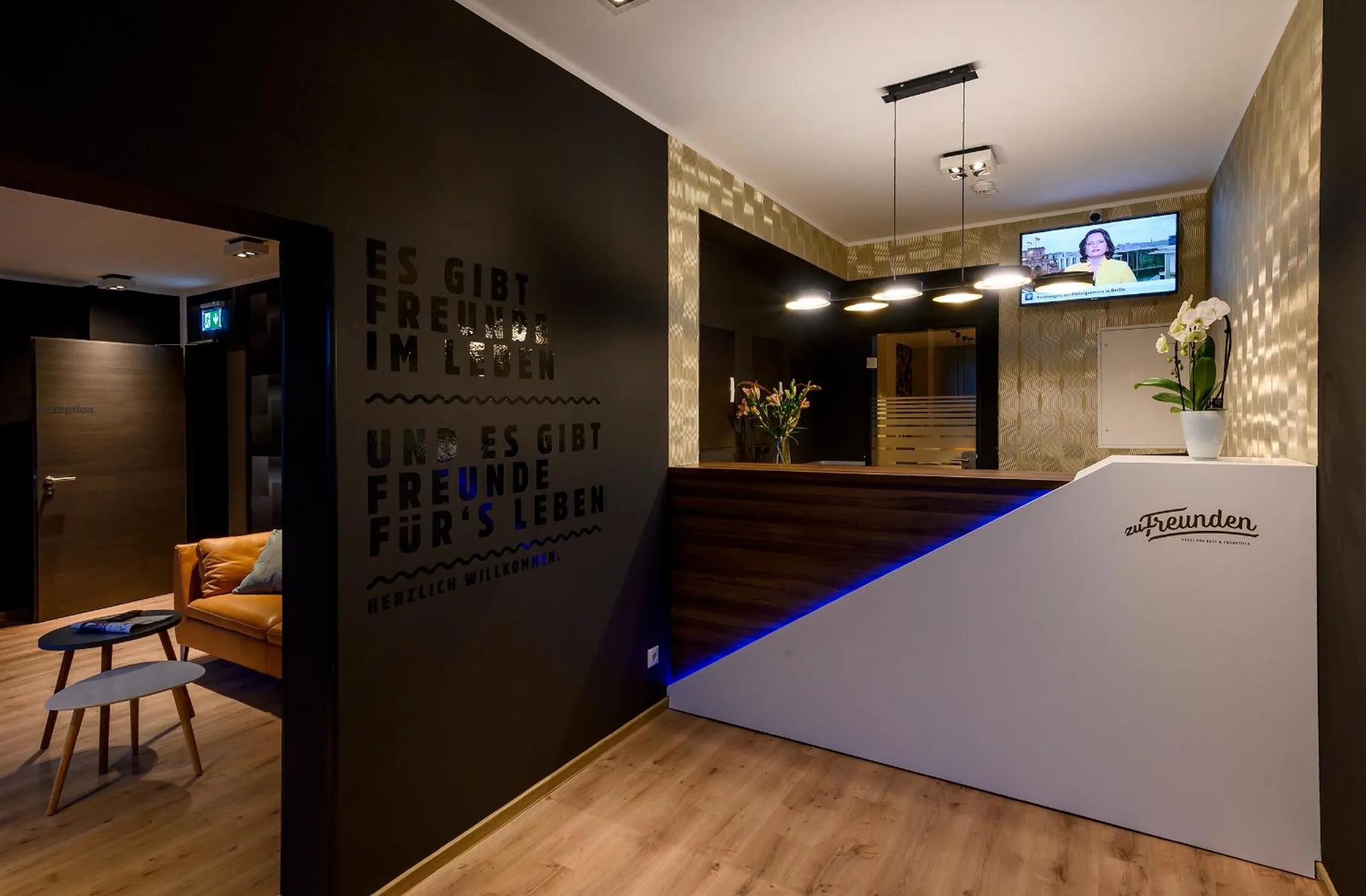 Lobby or reception in Hotel Zu Freunden