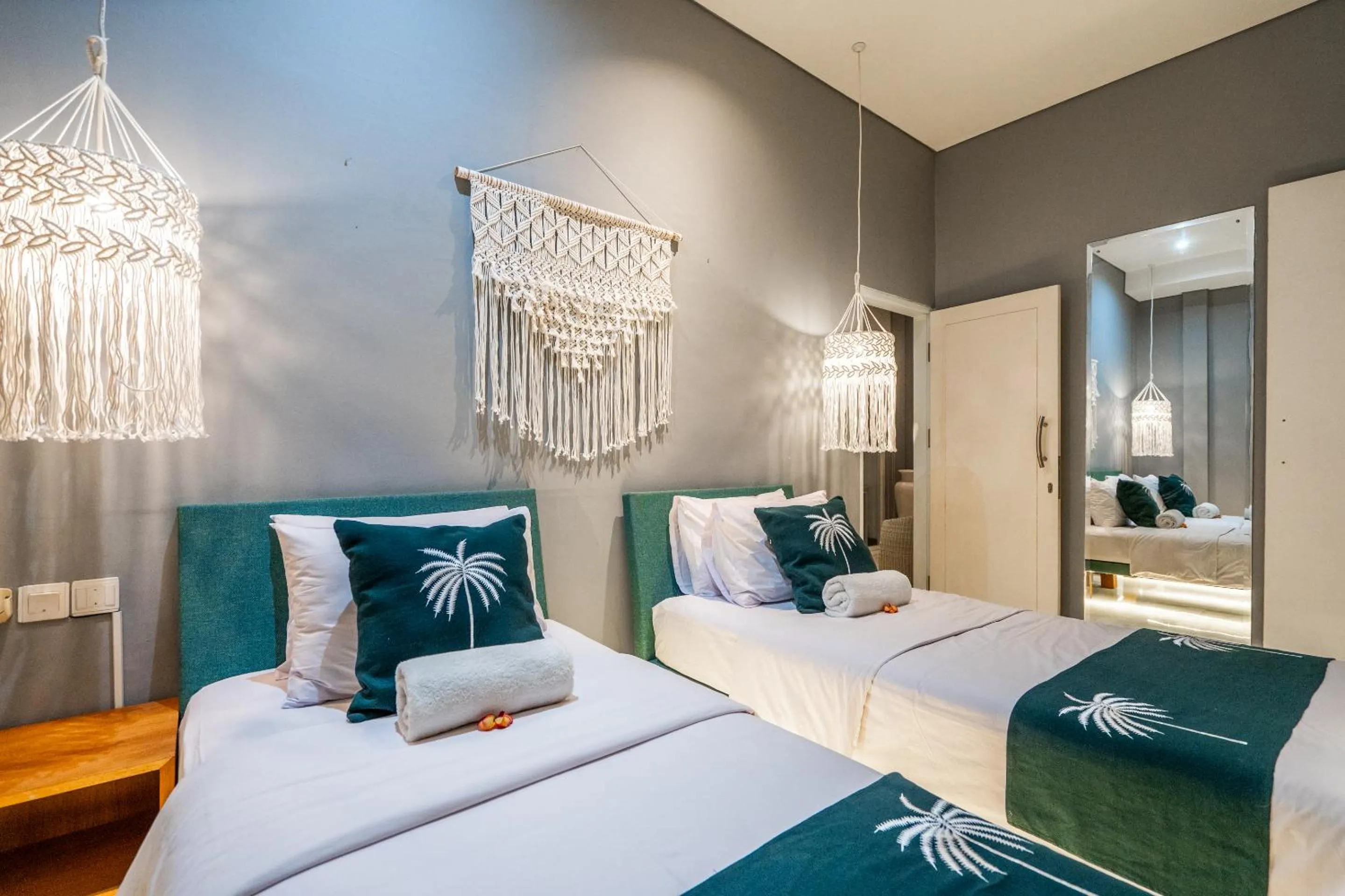 Bed in AQ-VA Hotel & Villas Seminyak