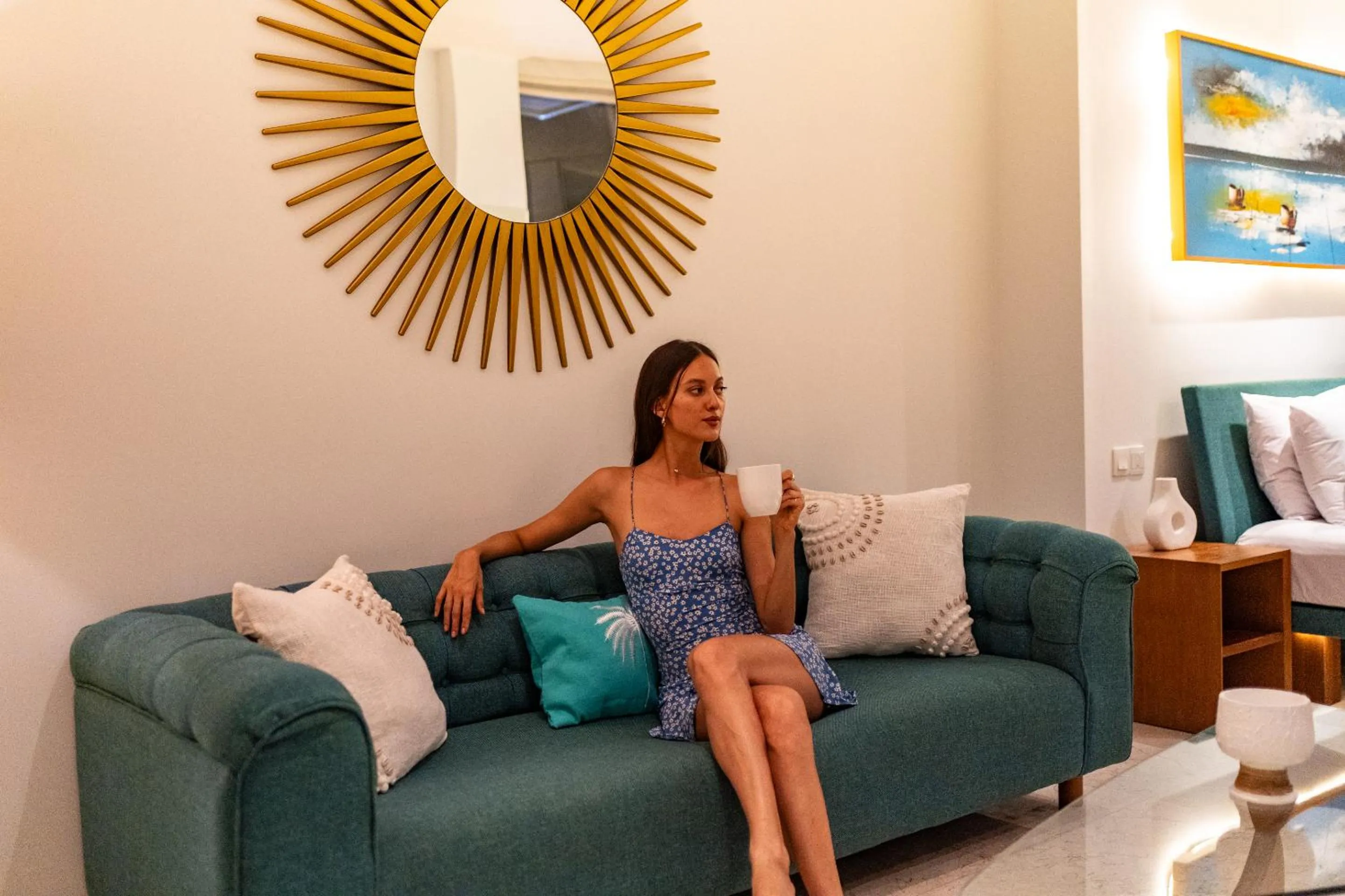 Seating area in AQ-VA Hotel & Villas Seminyak