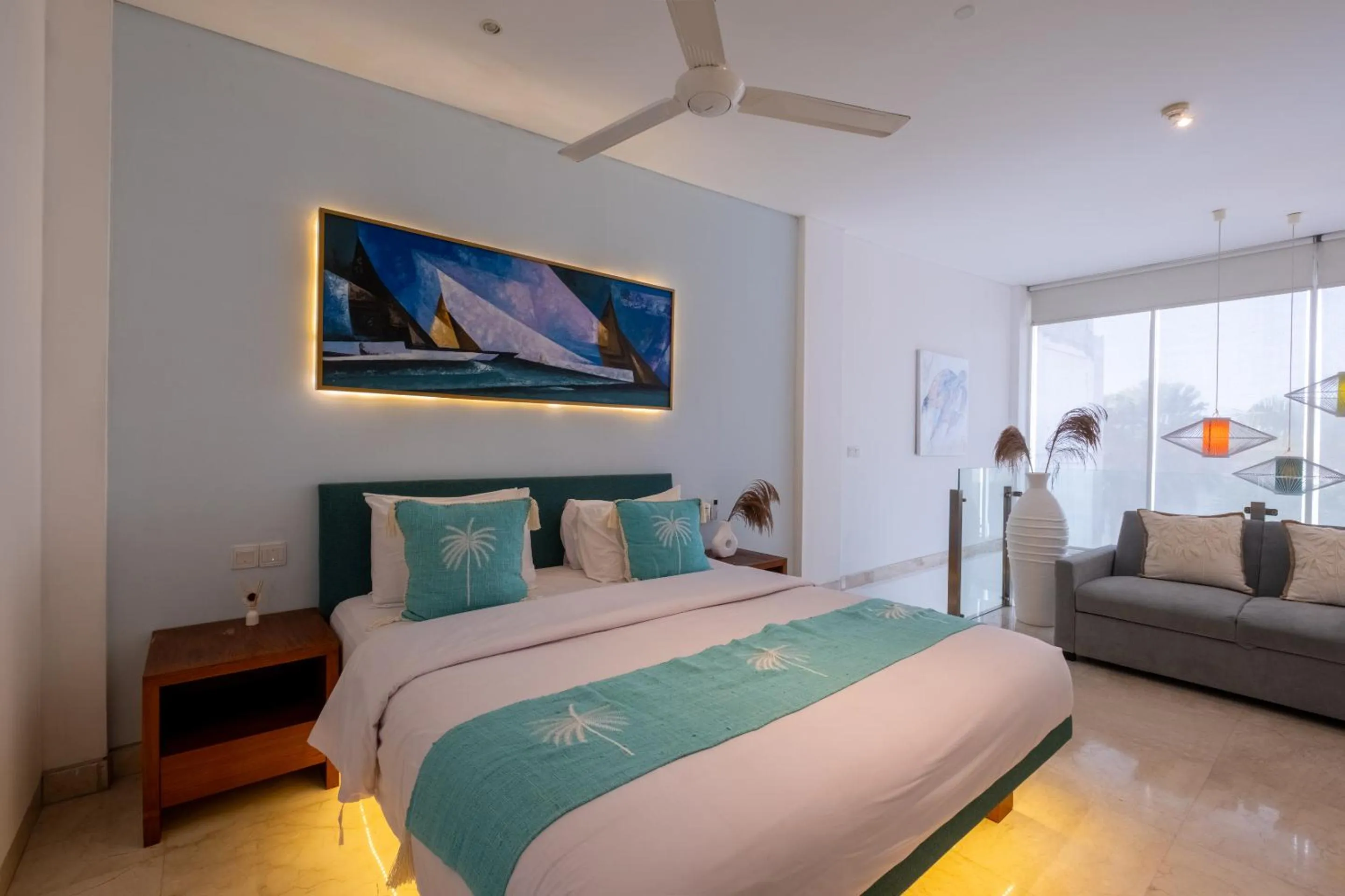 Bed in AQ-VA Hotel & Villas Seminyak