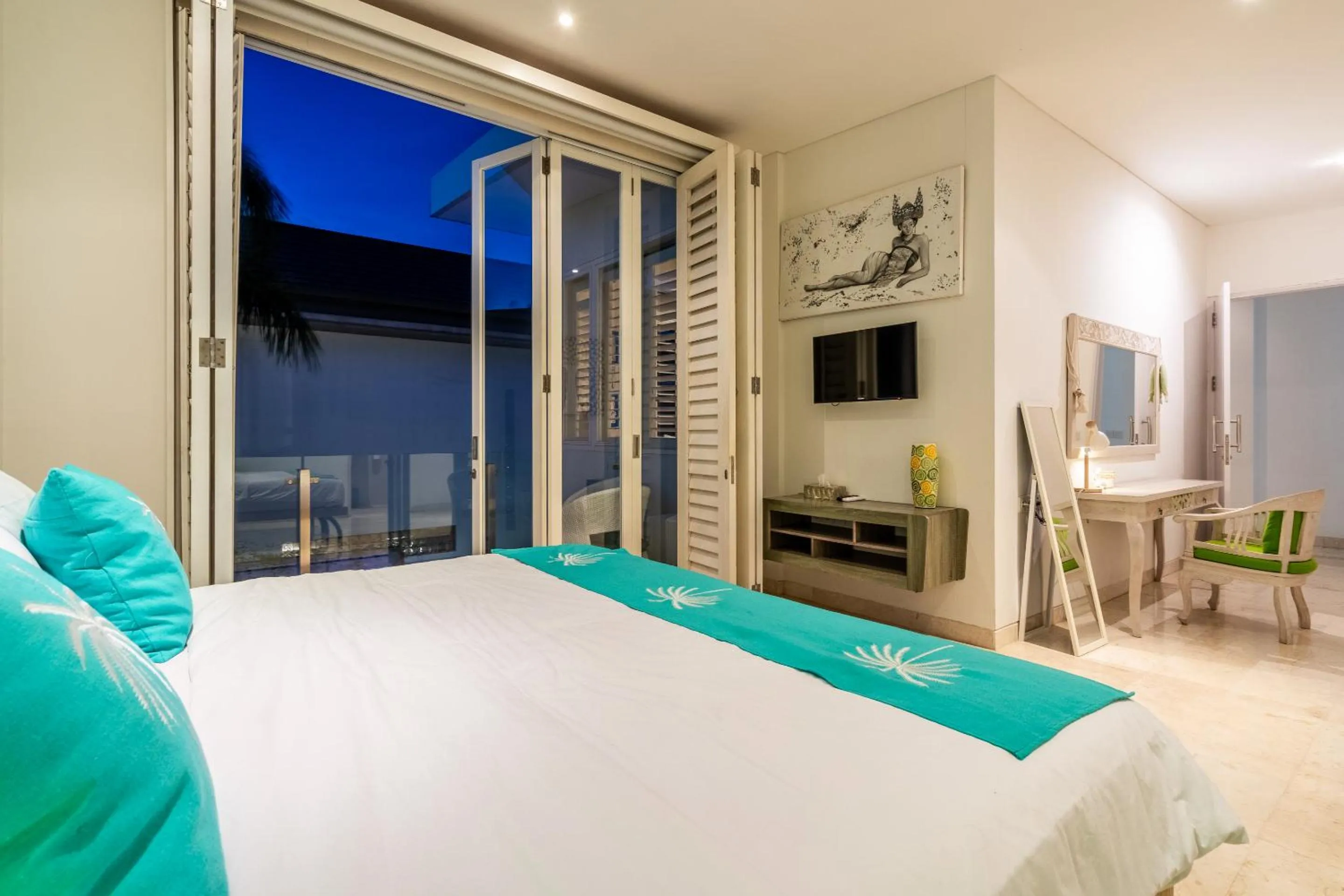 Bed in AQ-VA Hotel & Villas Seminyak