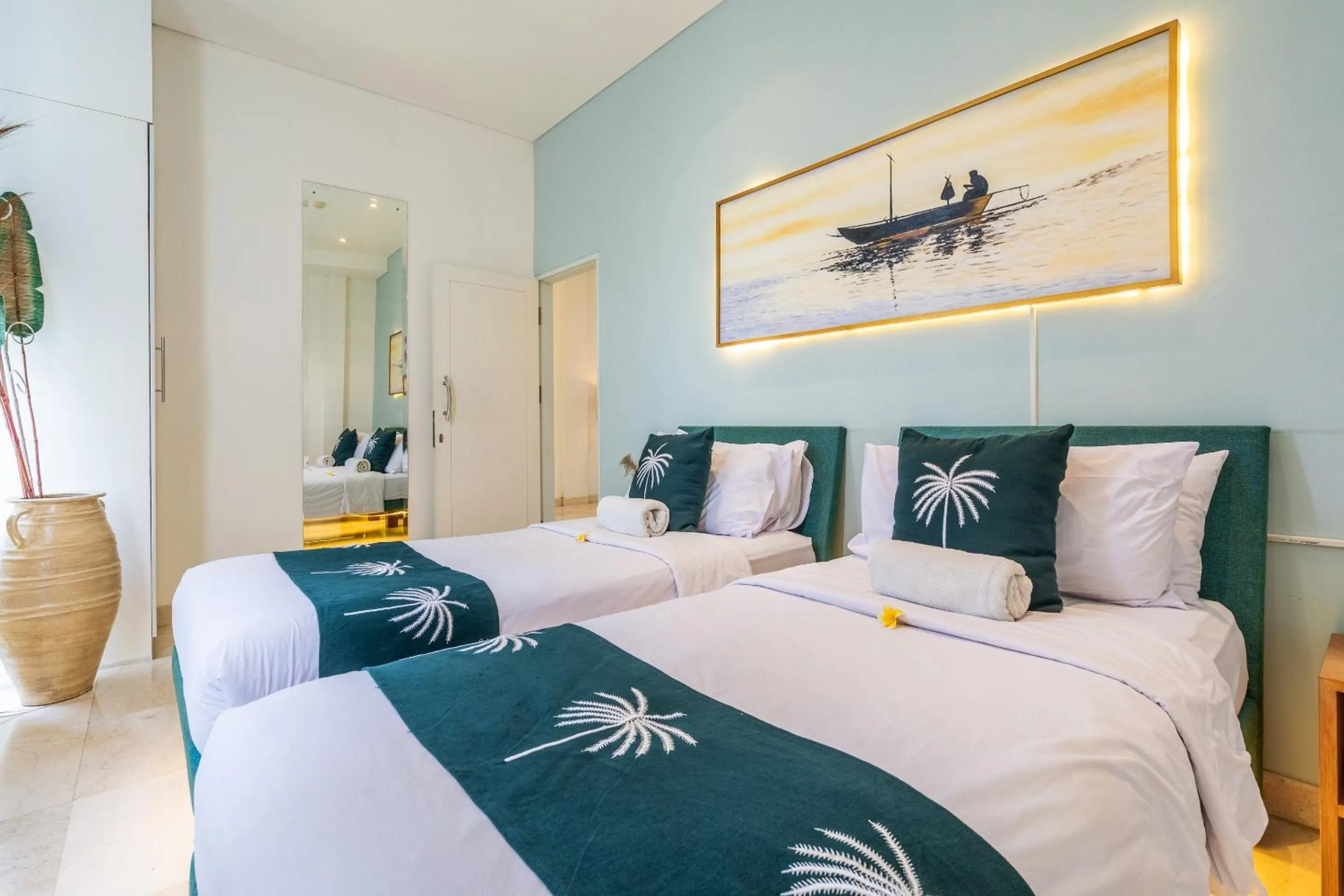 Bed in AQ-VA Hotel & Villas Seminyak