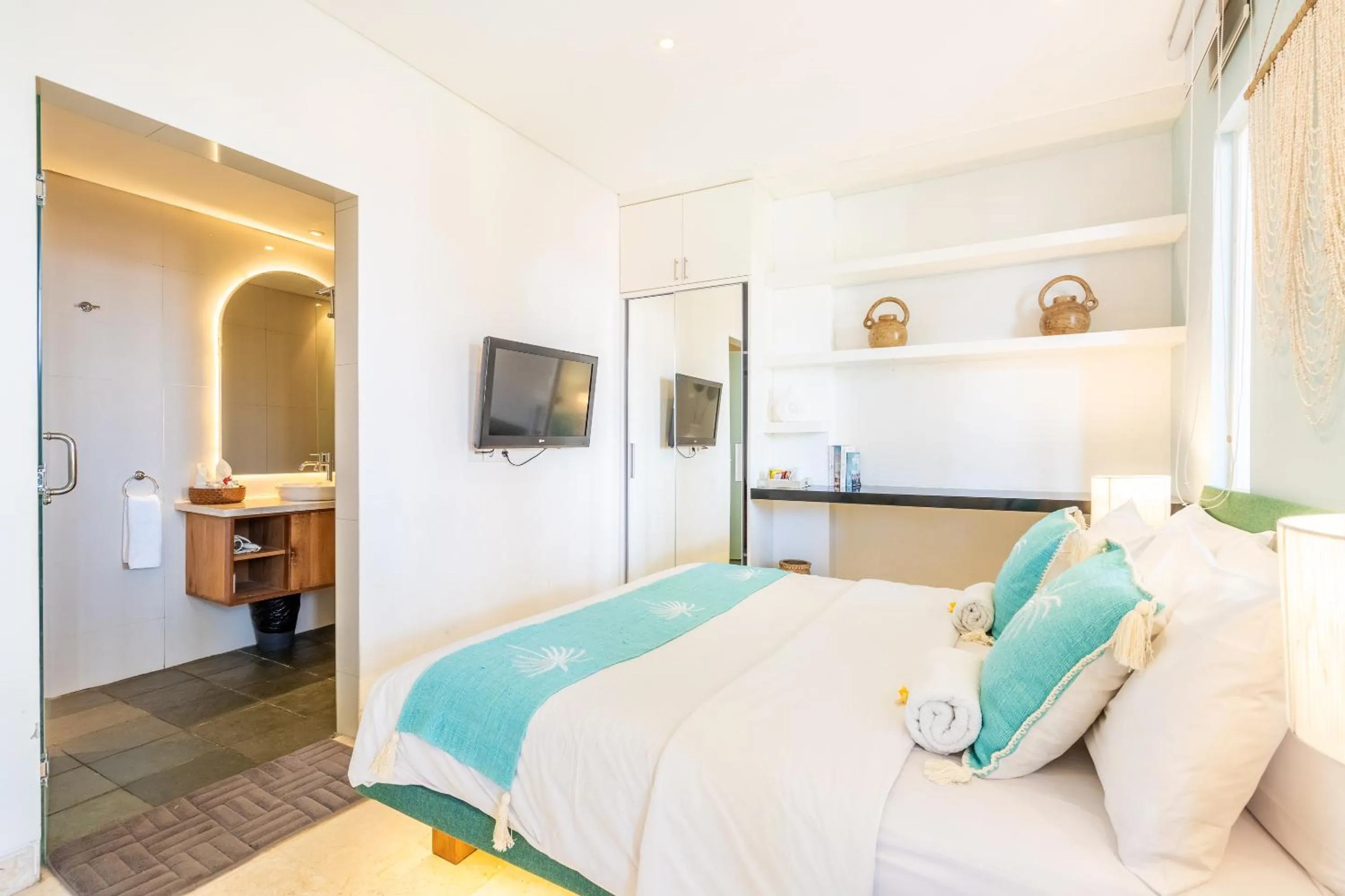 Bed in AQ-VA Hotel & Villas Seminyak