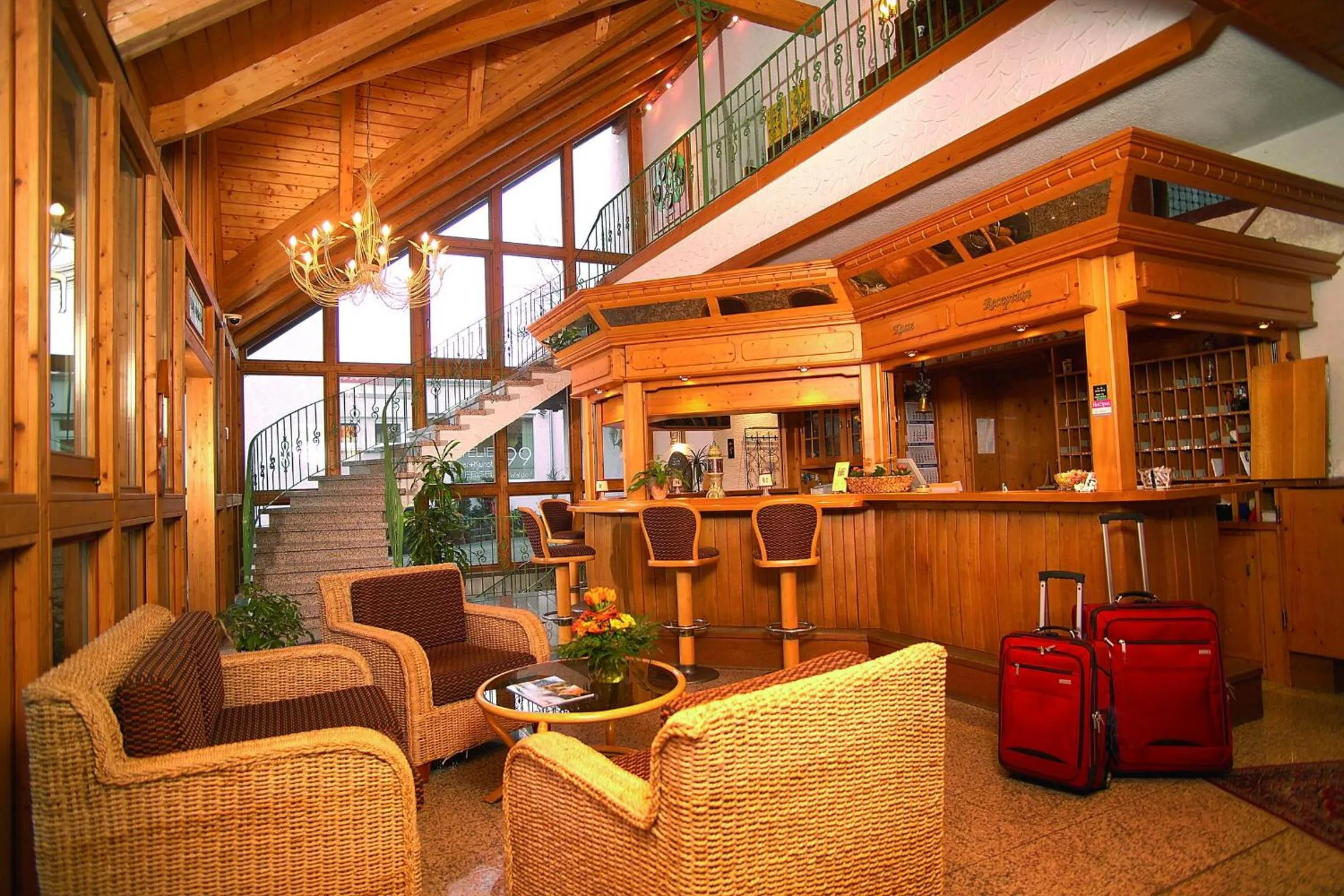 Lobby or reception in Hotel Zum Löwen