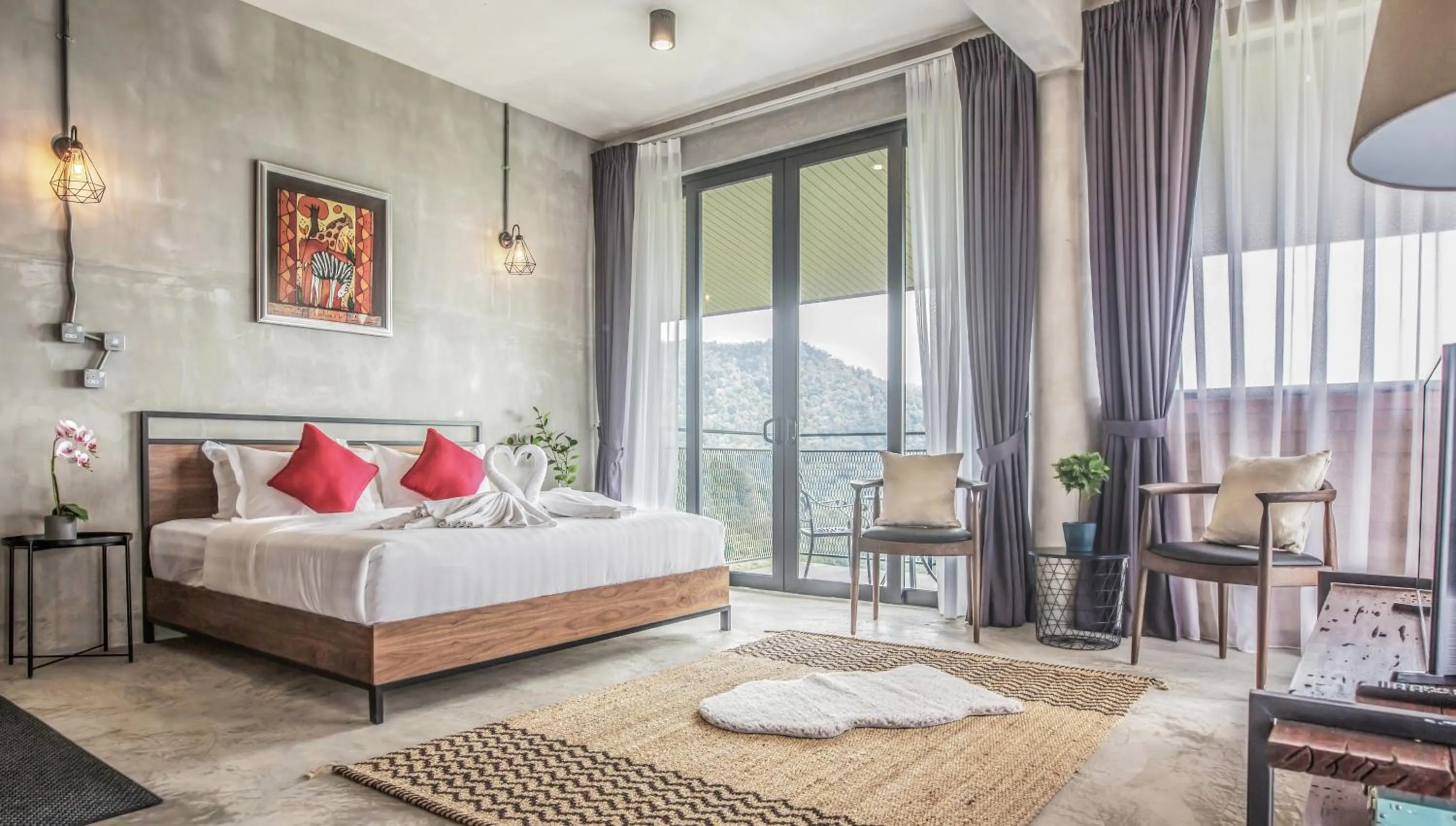 Bed in Sembayu Villa