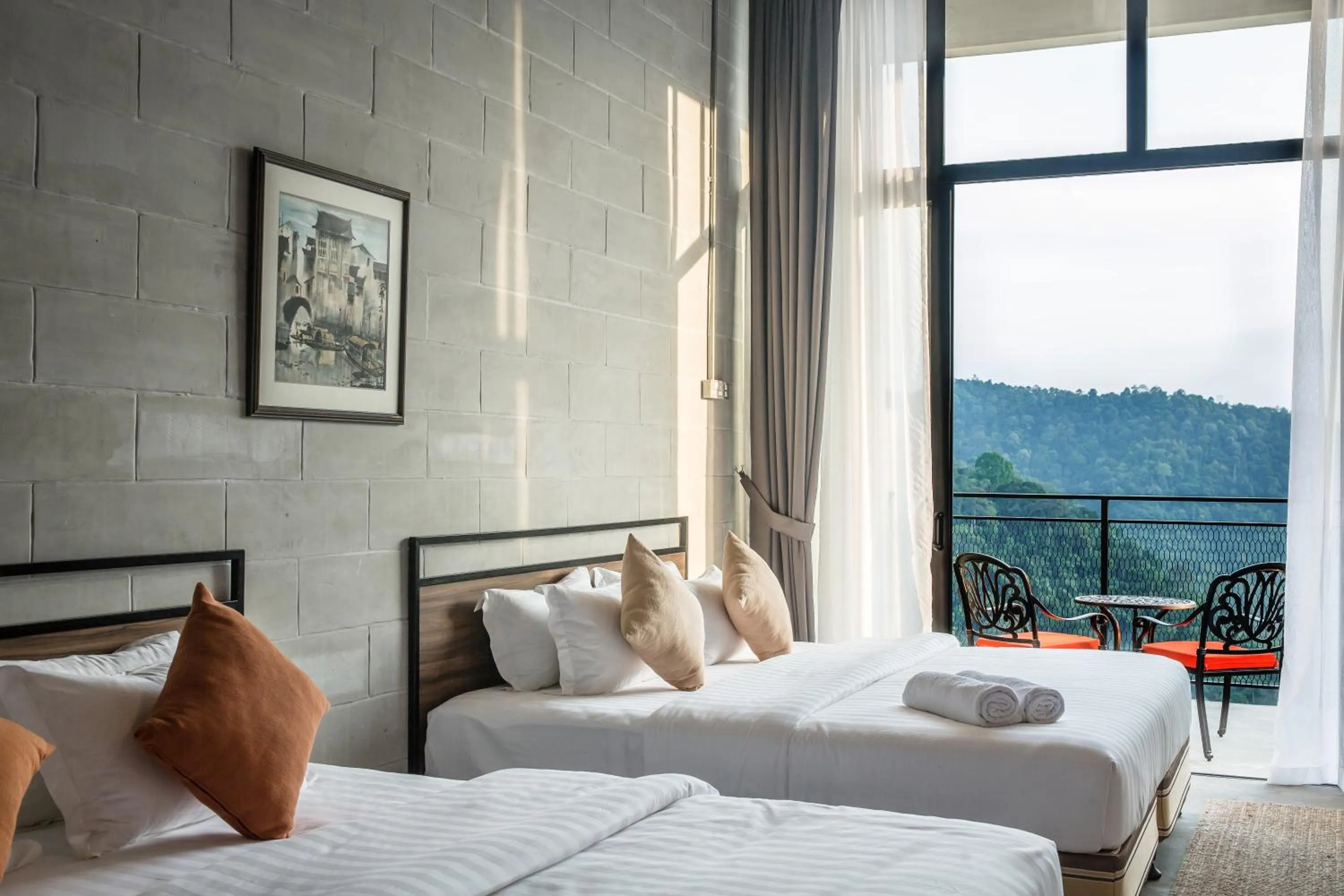 Bed in Sembayu Villa