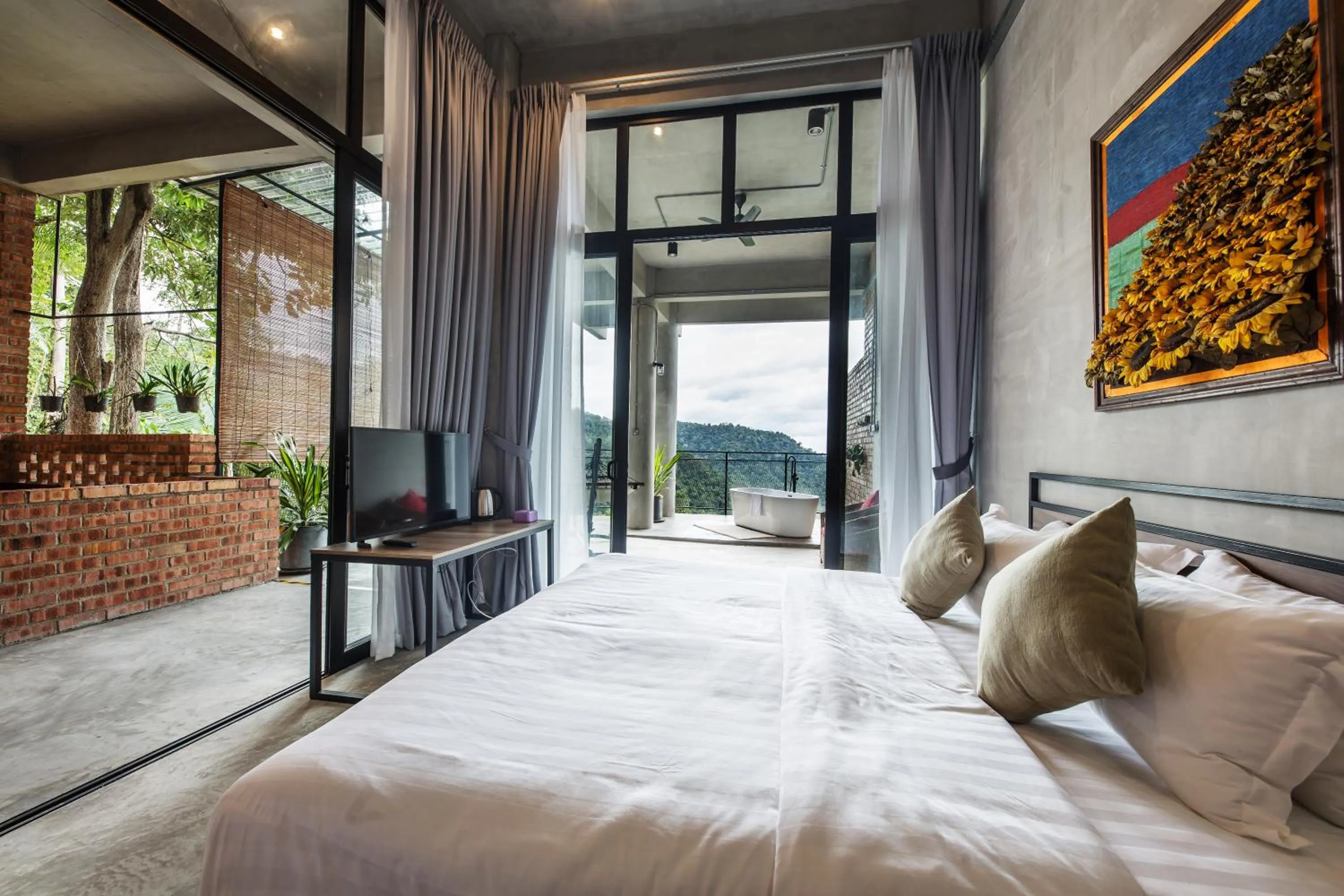 Bed in Sembayu Villa