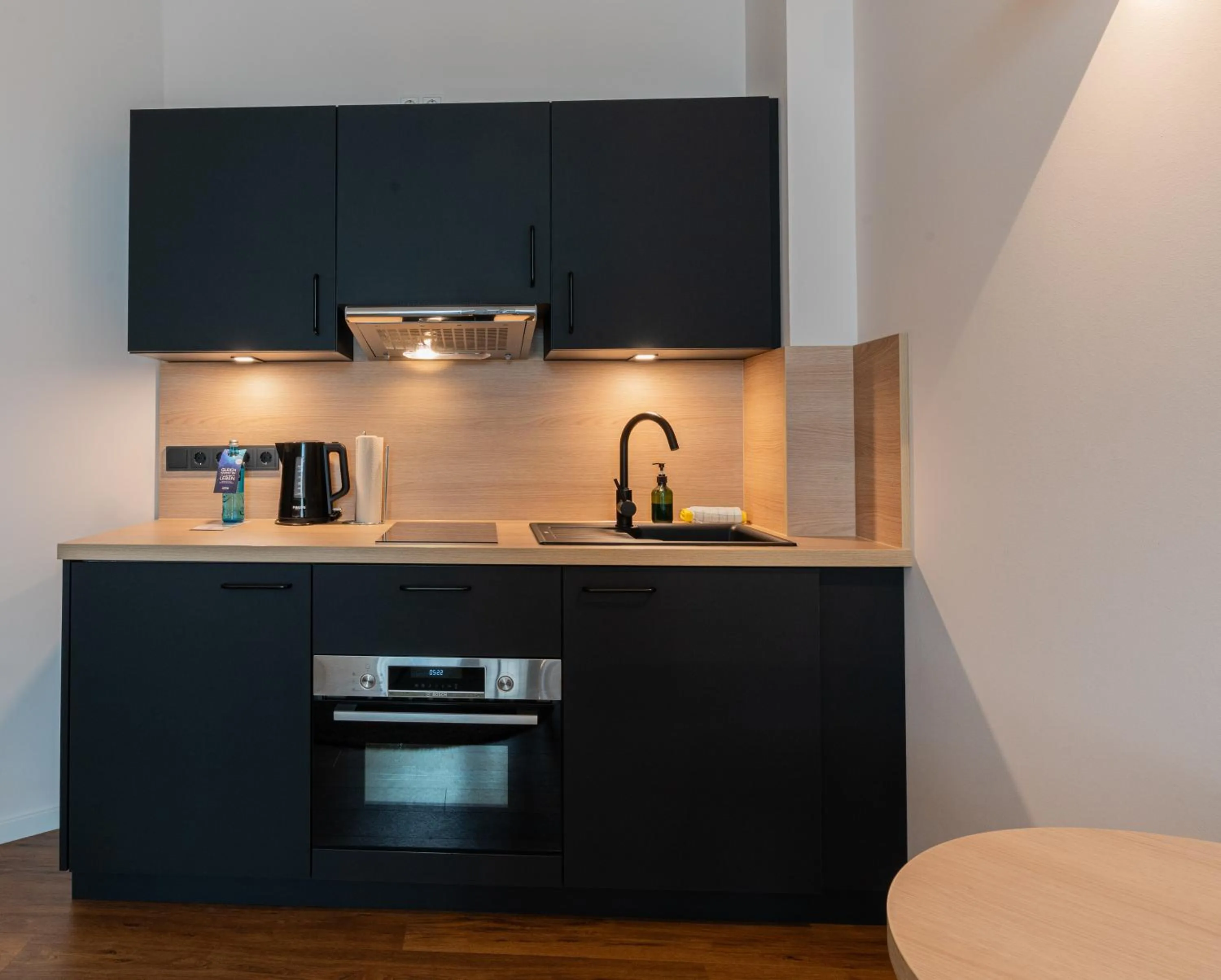 Kitchen or kitchenette in Hotel Arkadia