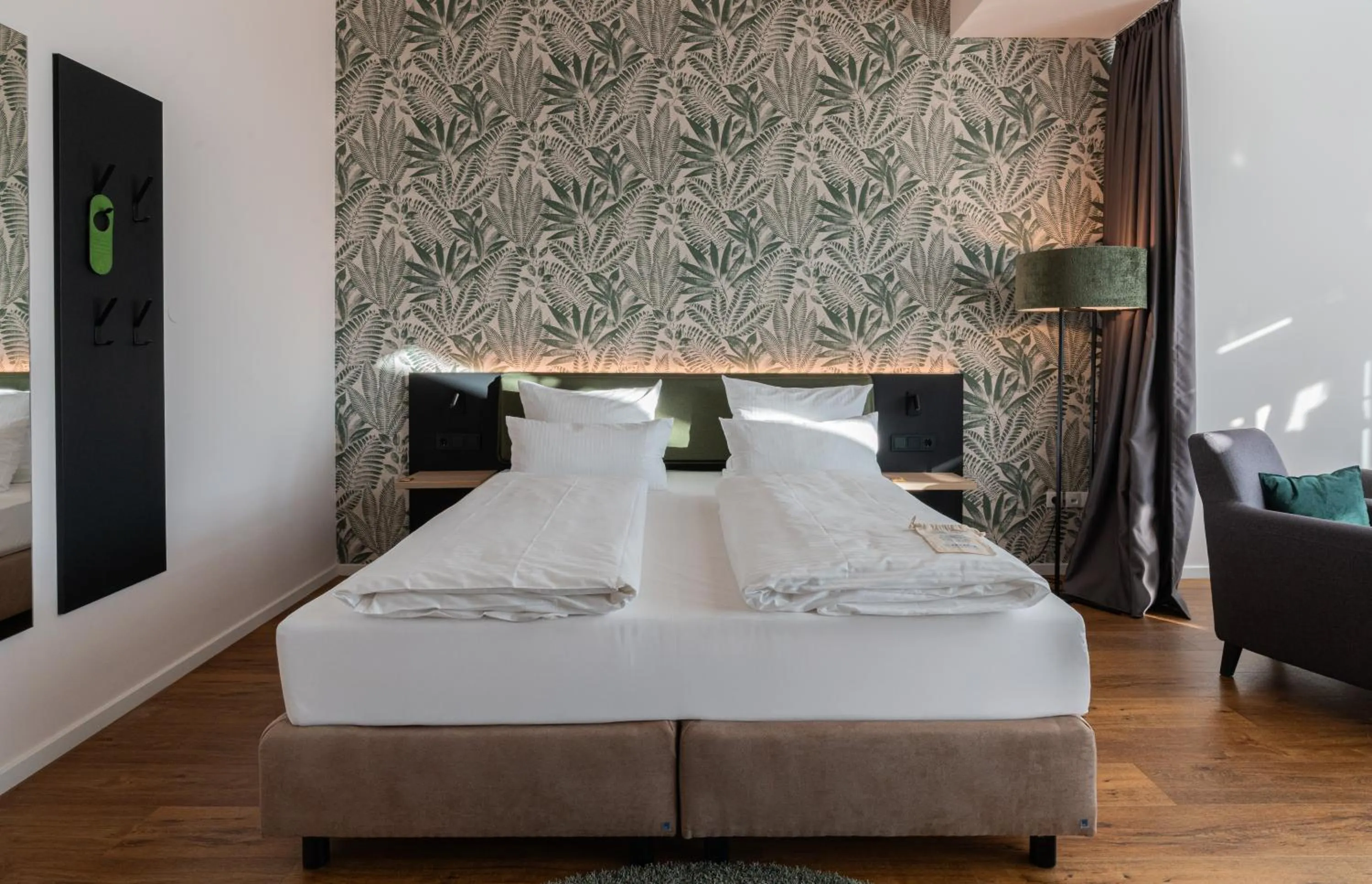 Bed in Hotel Arkadia