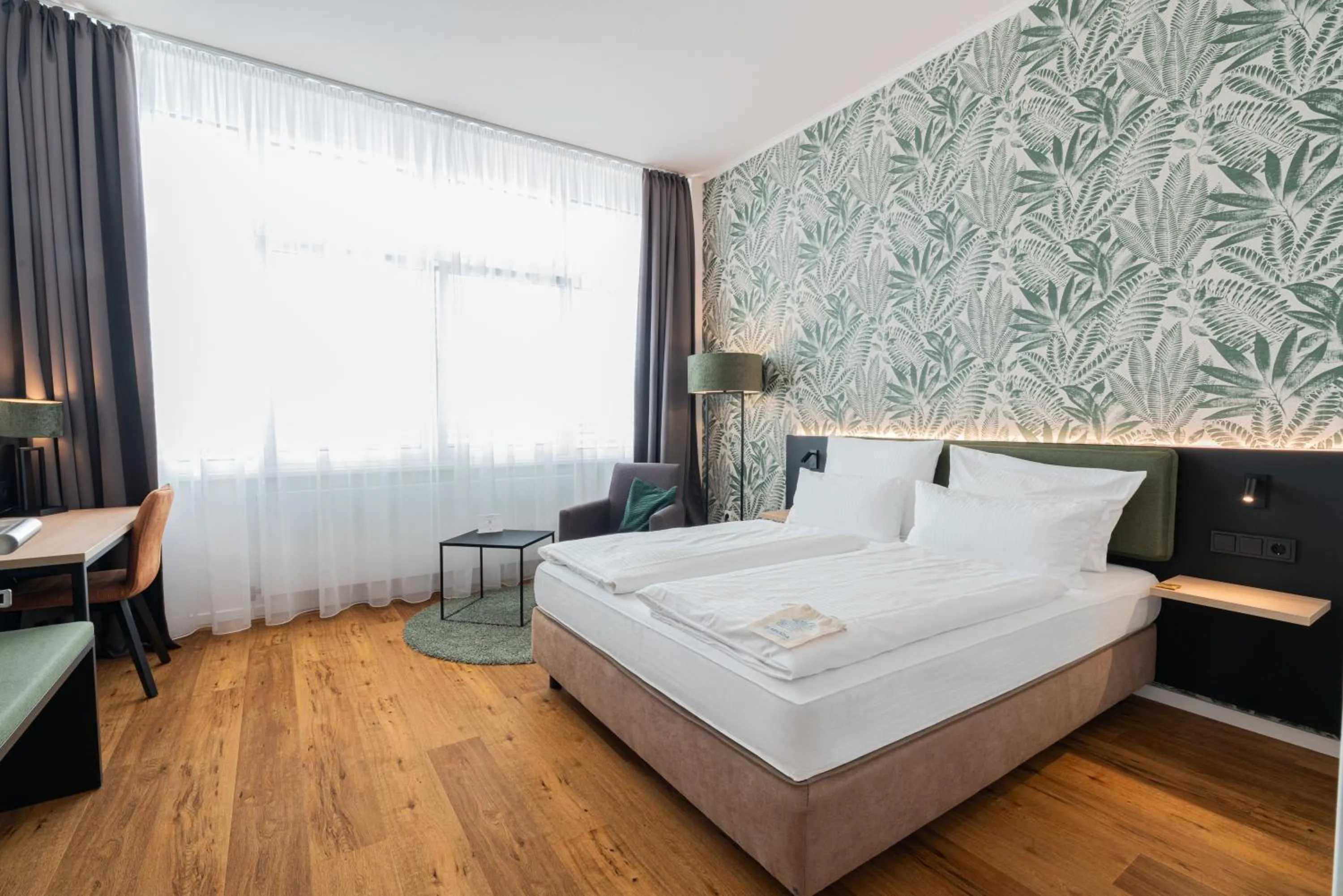 Bed in Hotel Arkadia