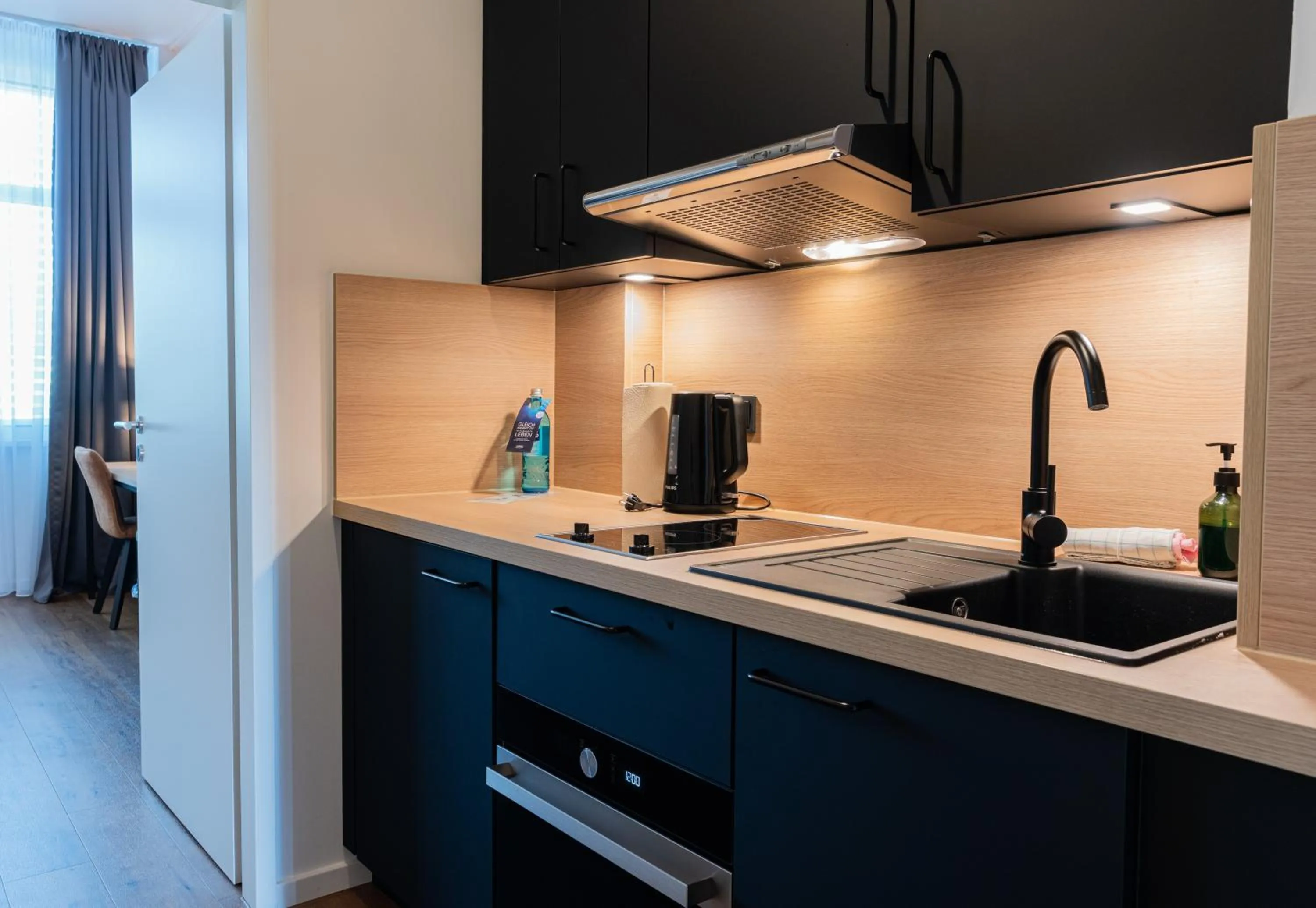 Kitchen or kitchenette in Hotel Arkadia