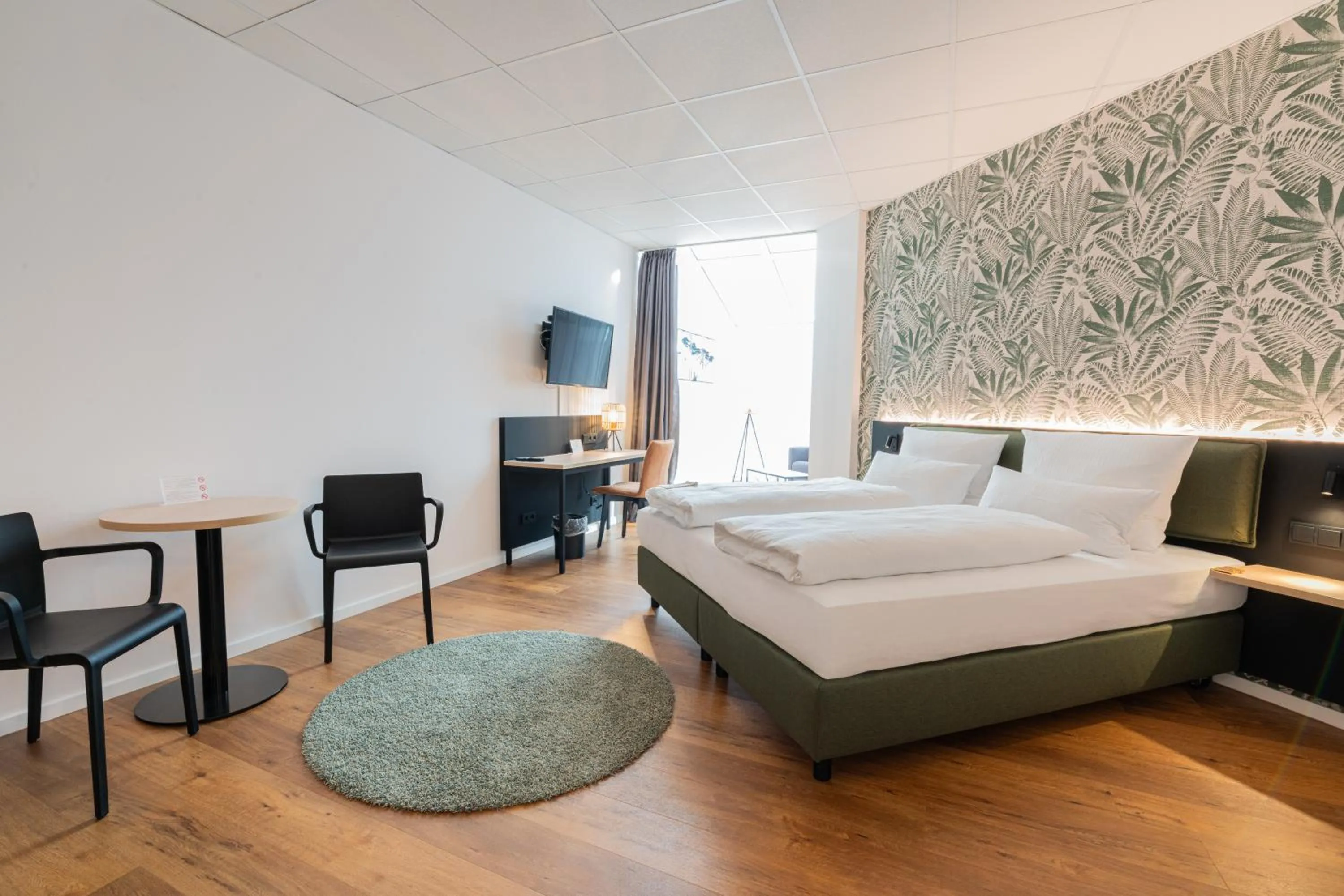 Bed in Hotel Arkadia