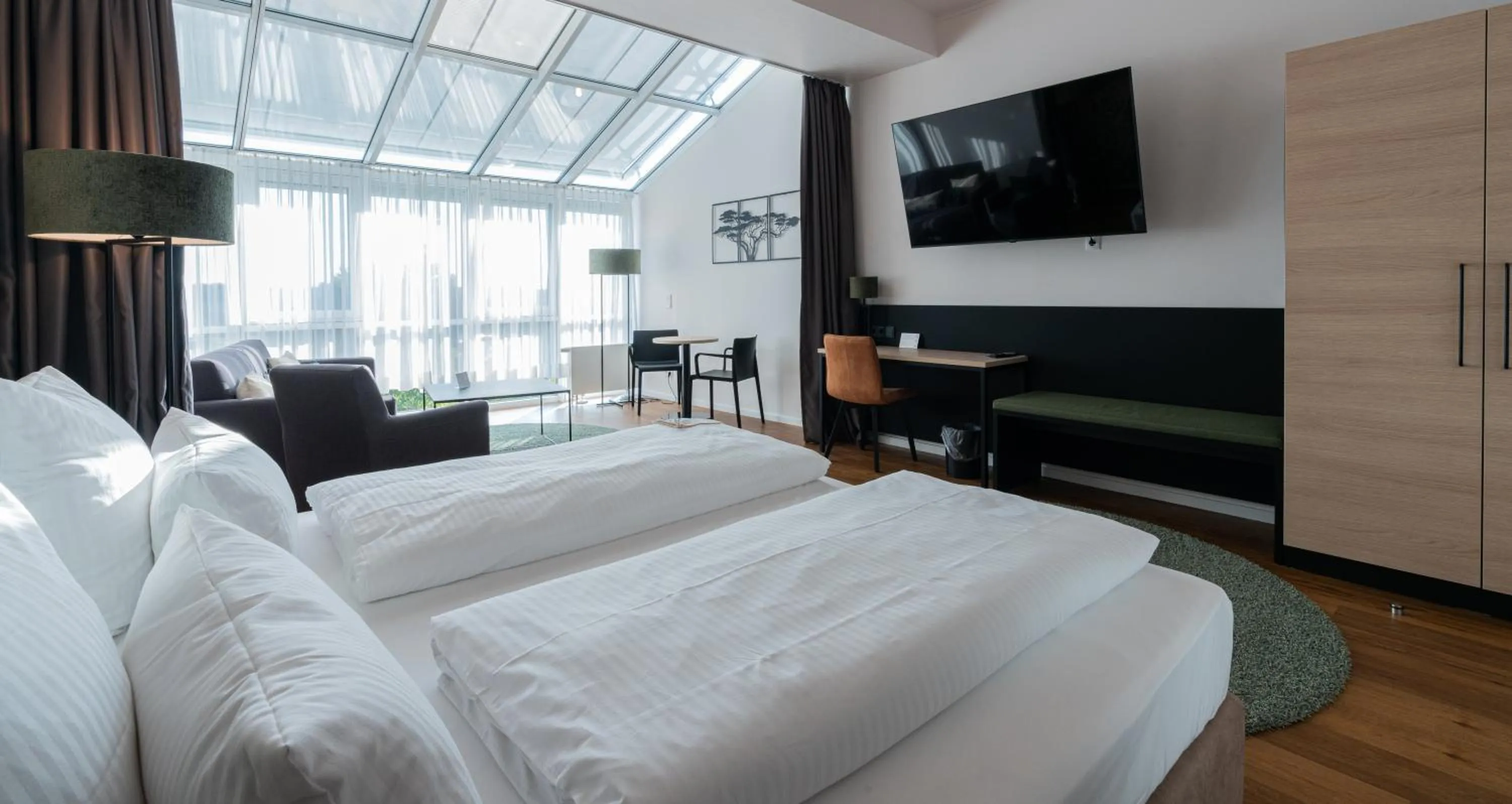 Bed in Hotel Arkadia