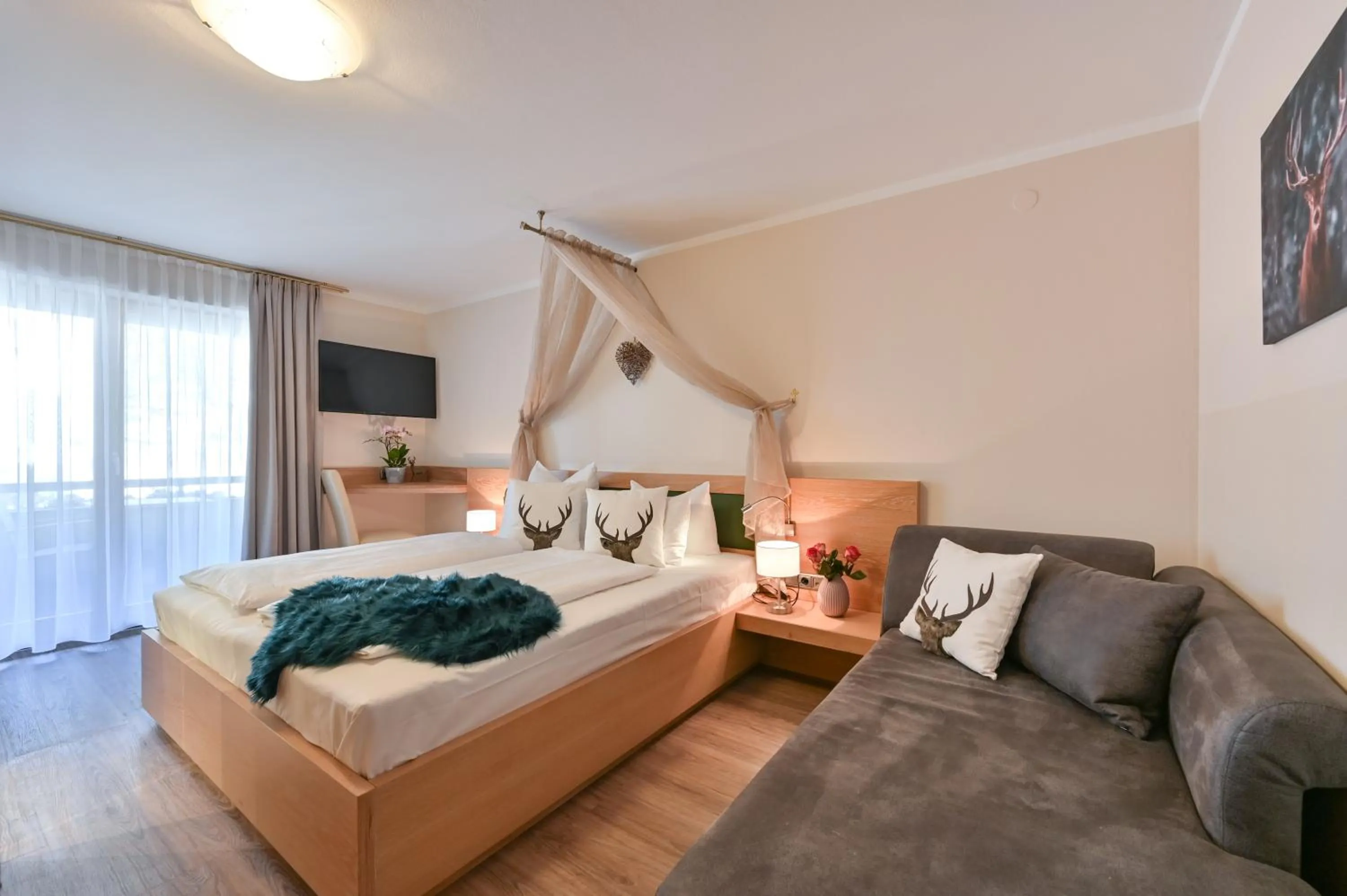 Photo of the whole room, Bed in Hotel Alpenstuben