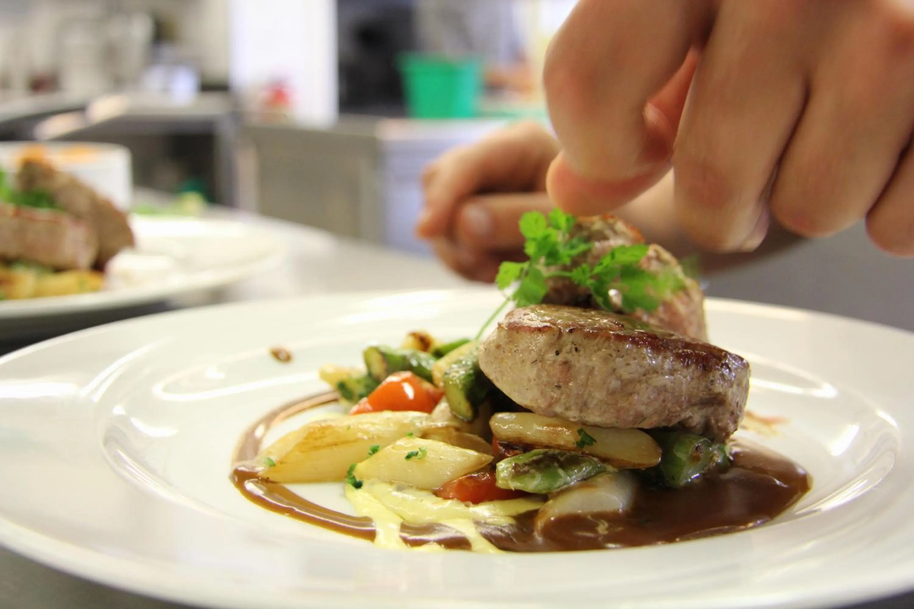 Food close-up in Hotel Krupp