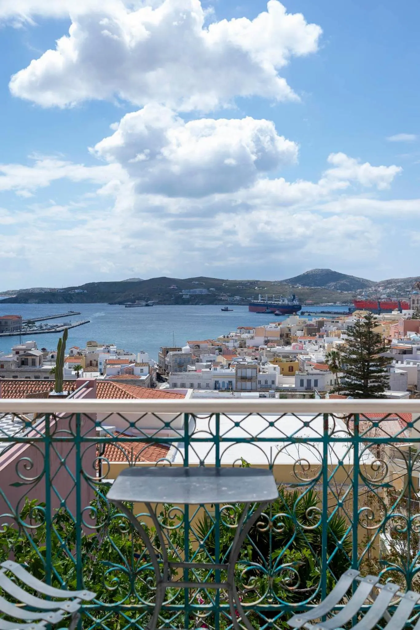 Balcony/Terrace in Villa Maria-Syros
