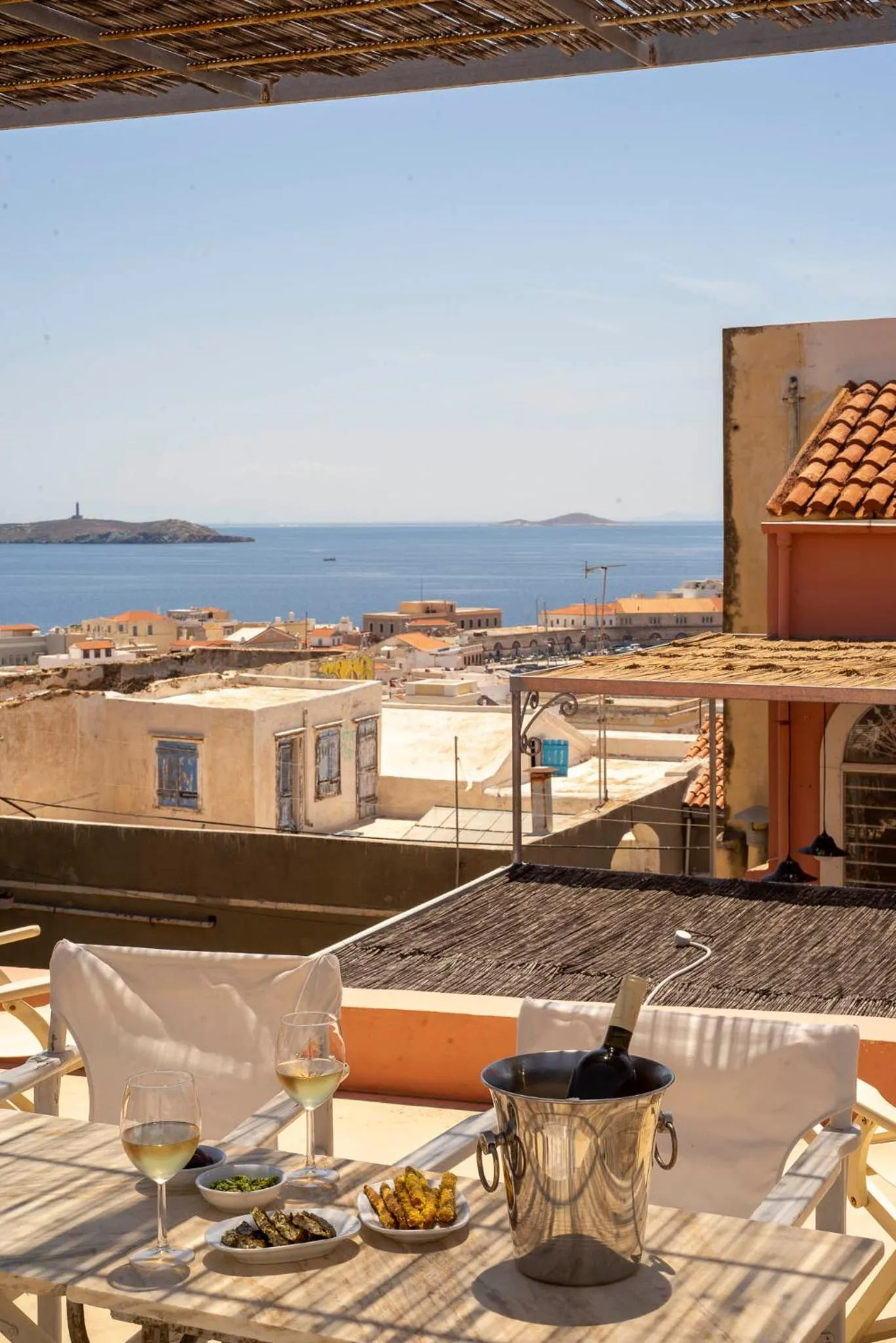 Balcony/Terrace in Villa Maria-Syros