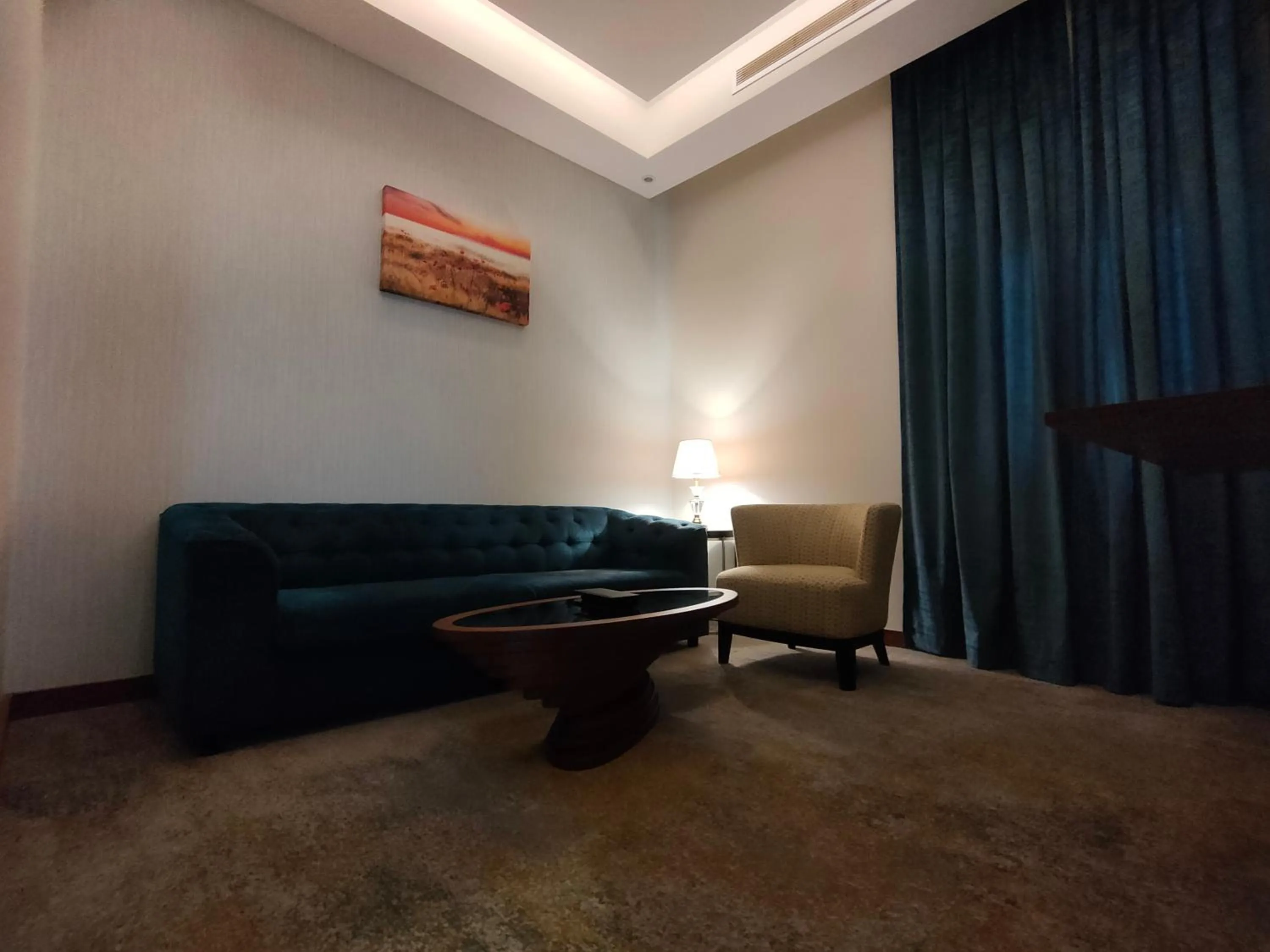 Seating area in Eva Hotel