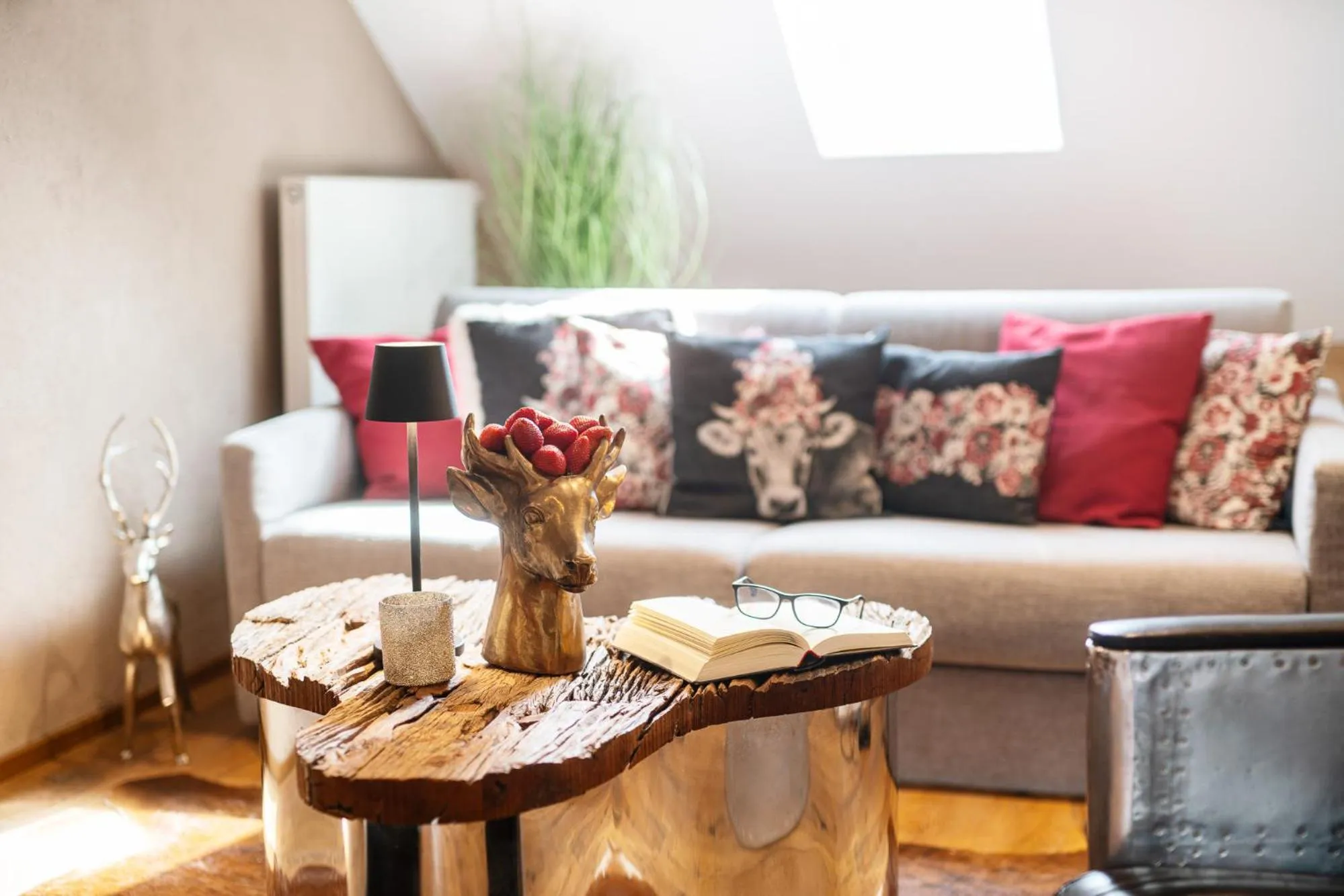 Living room in Mäsers Allgäuherz