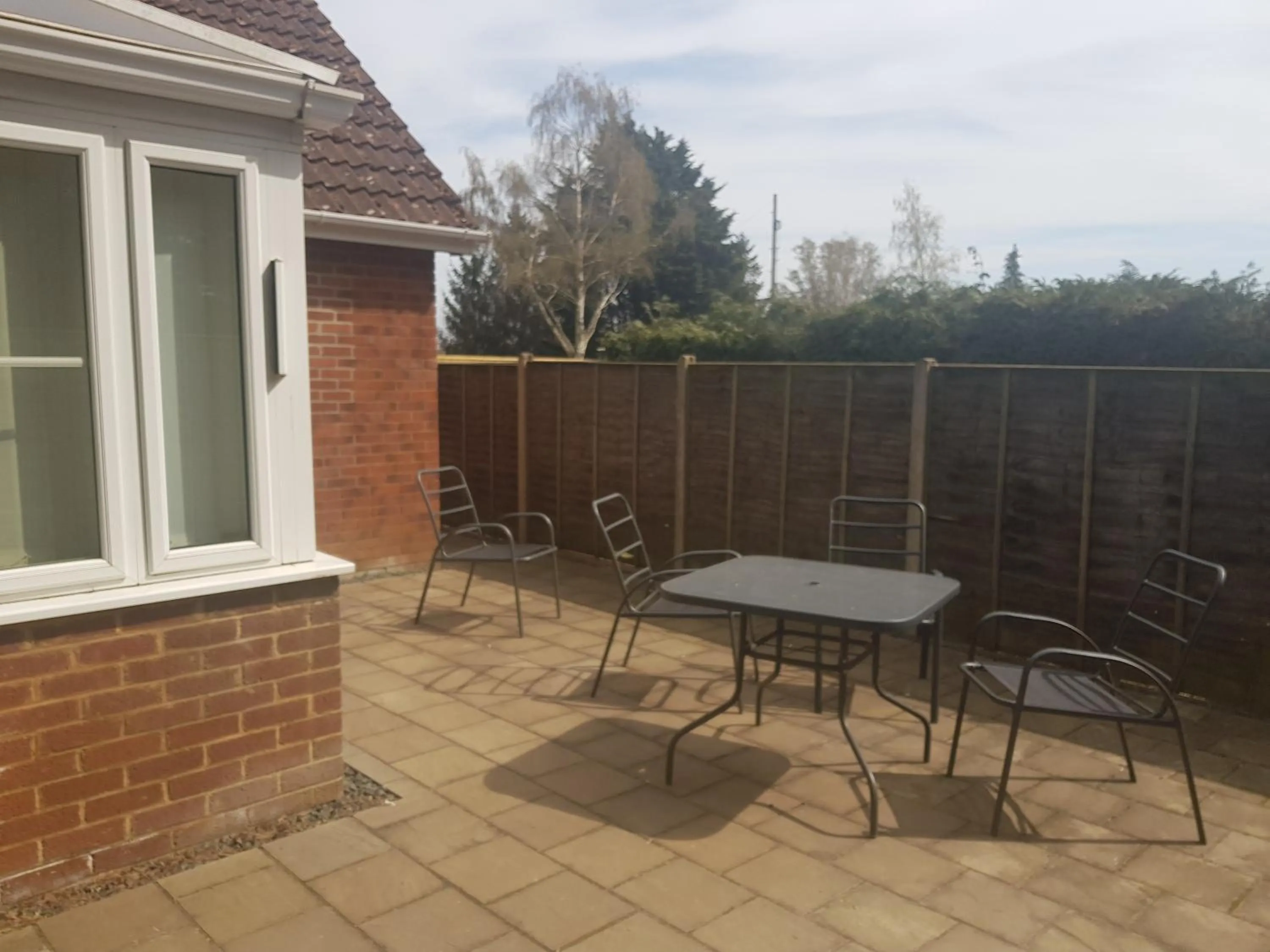 Patio in Low Farm Cottages