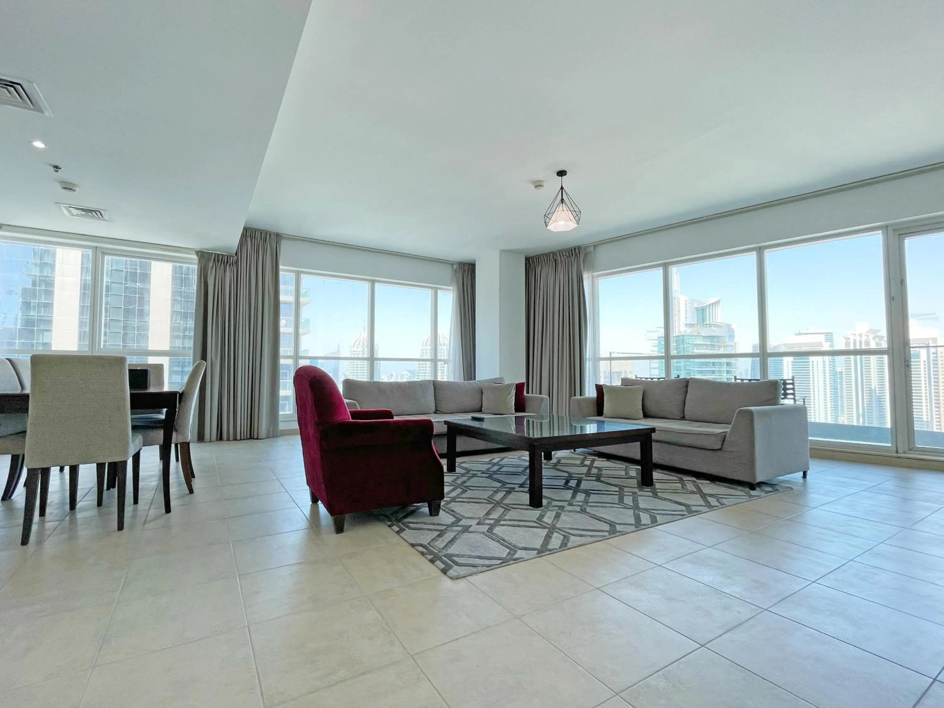 Living room in Dusit Princess Residences Dubai Marina