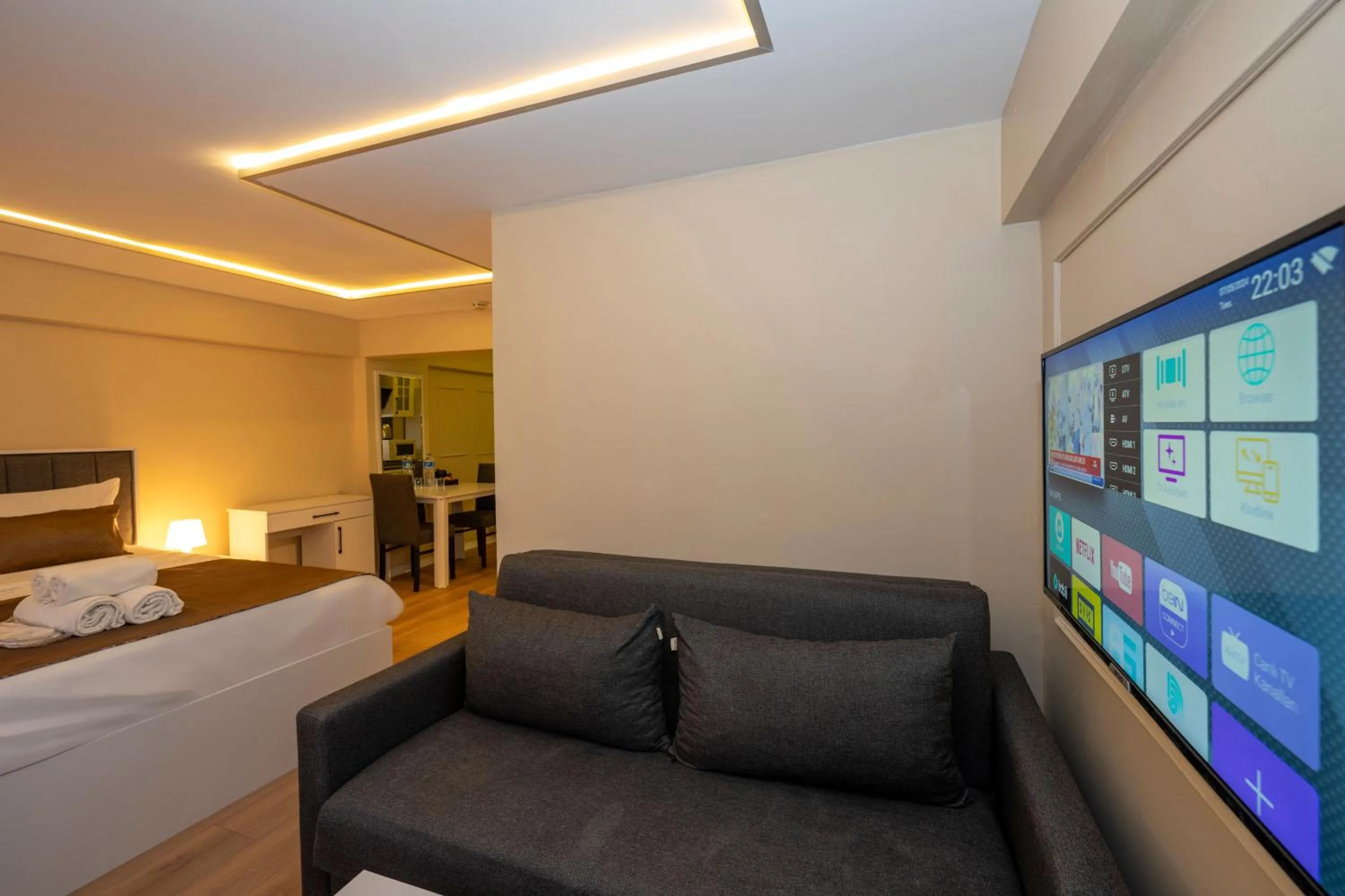 Living room in Aiza Suites