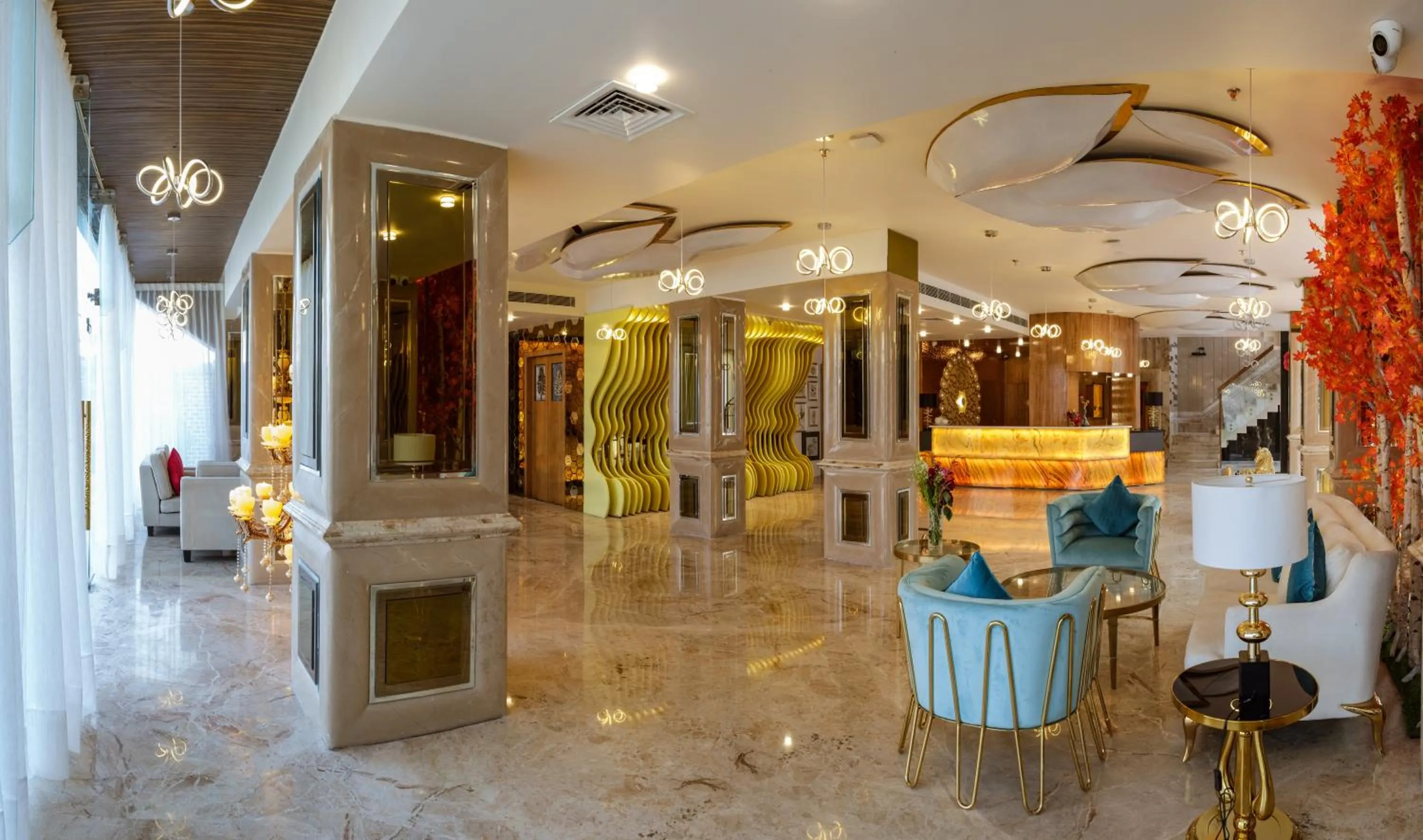 Lobby or reception in Hotel Clarks Premier ,Kota