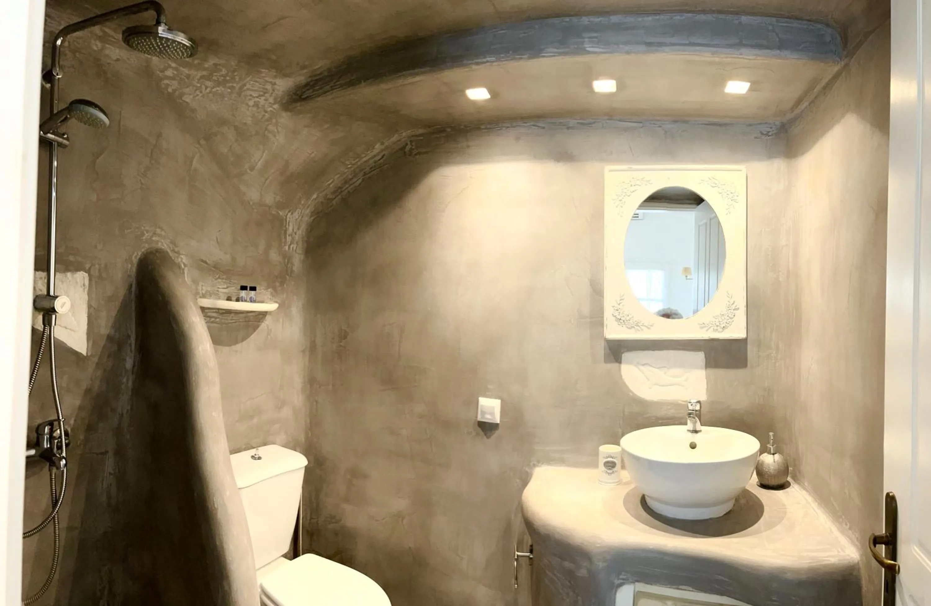 Shower in Navy Blue Suites