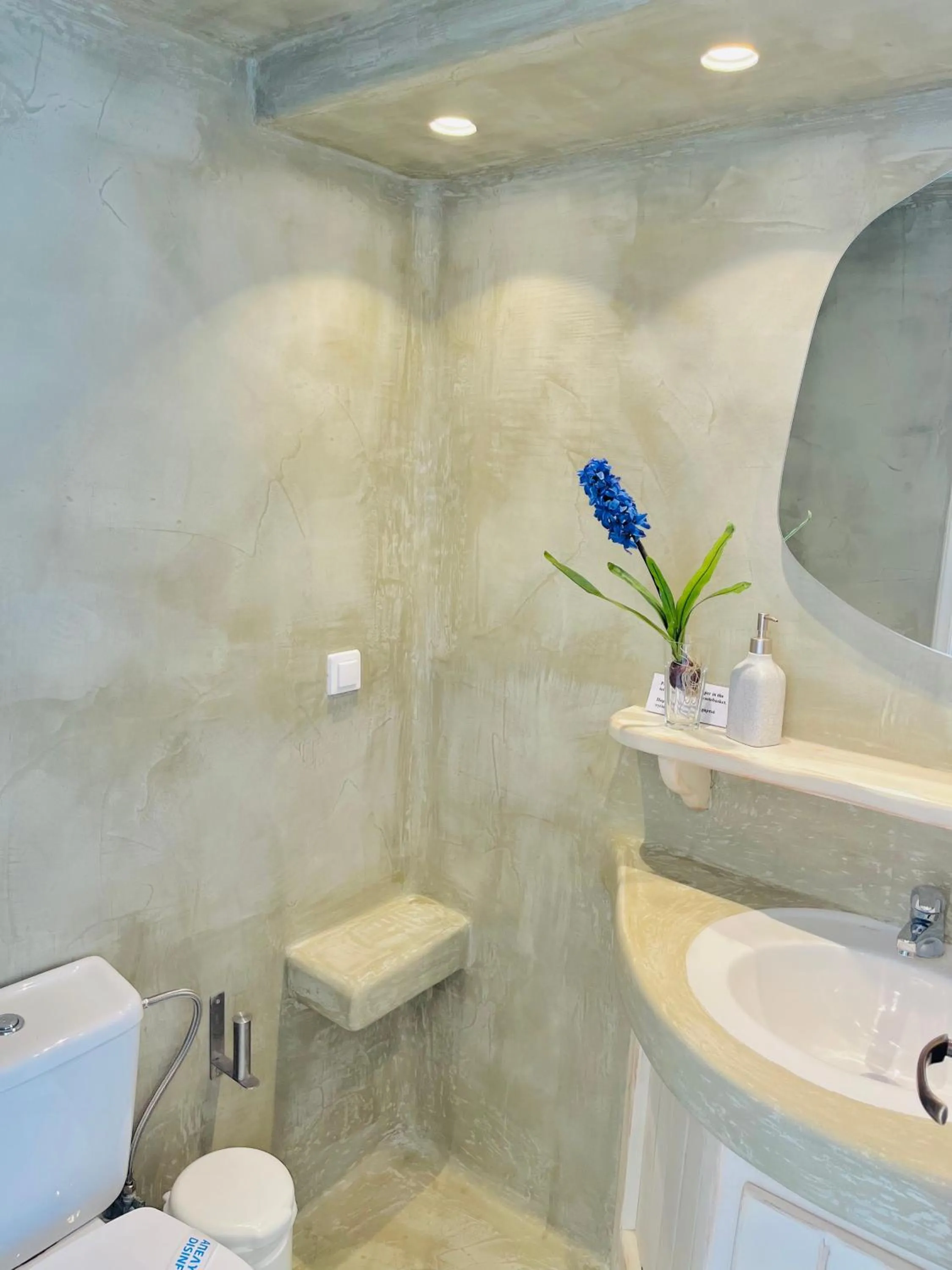 Shower in Navy Blue Suites