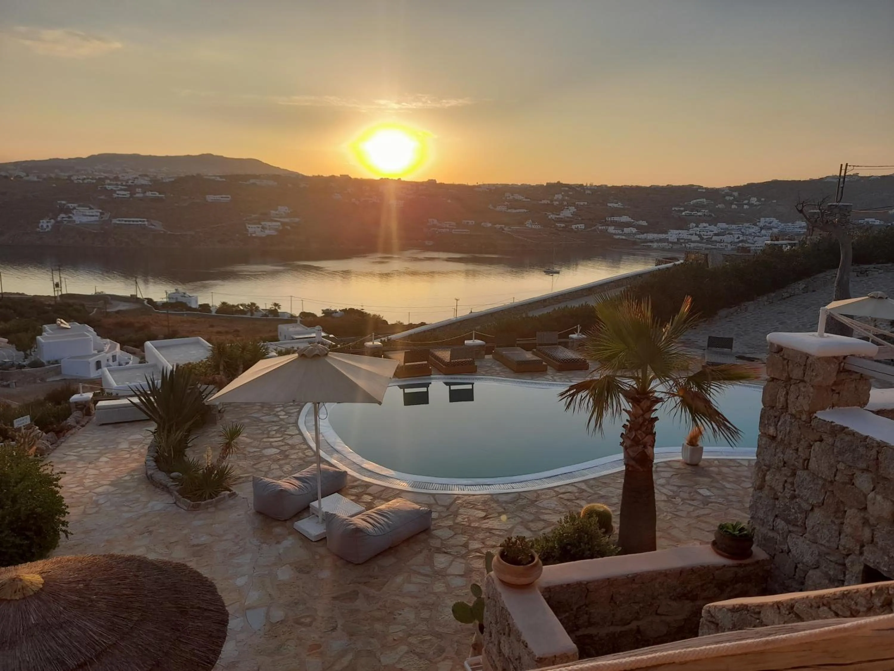 Pool view in Navy Blue Suites