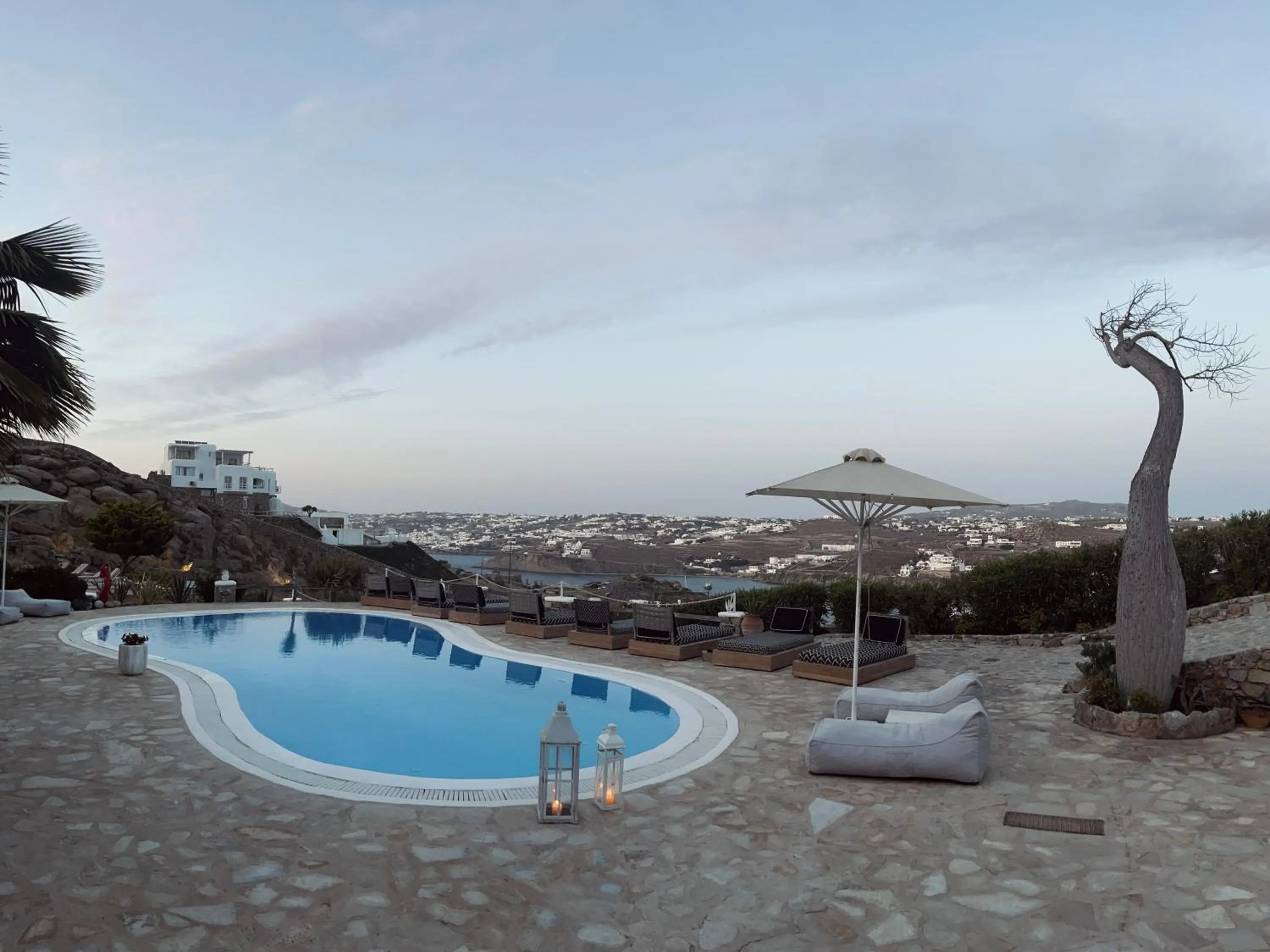 Pool view in Navy Blue Suites