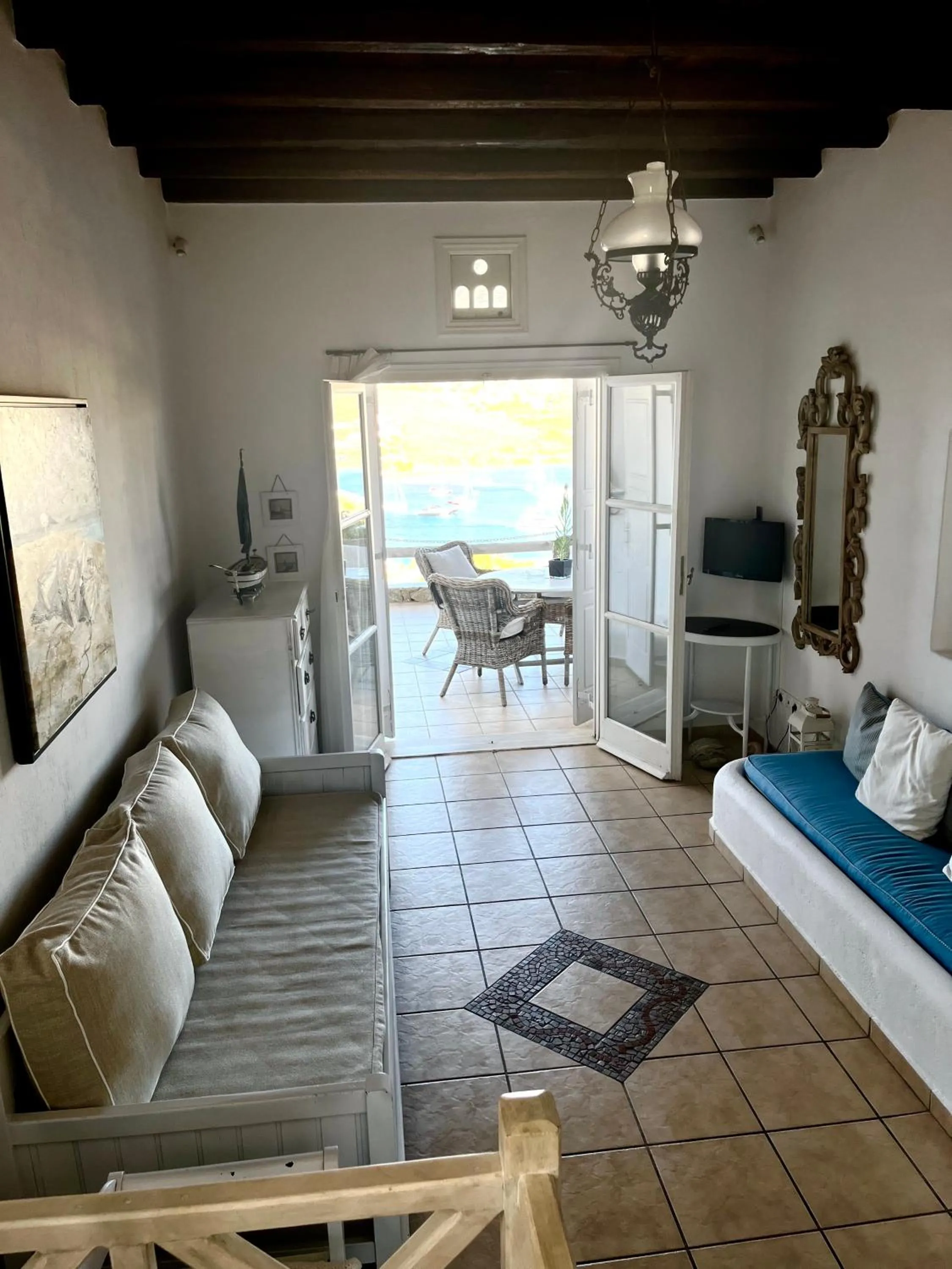 Bed in Navy Blue Suites