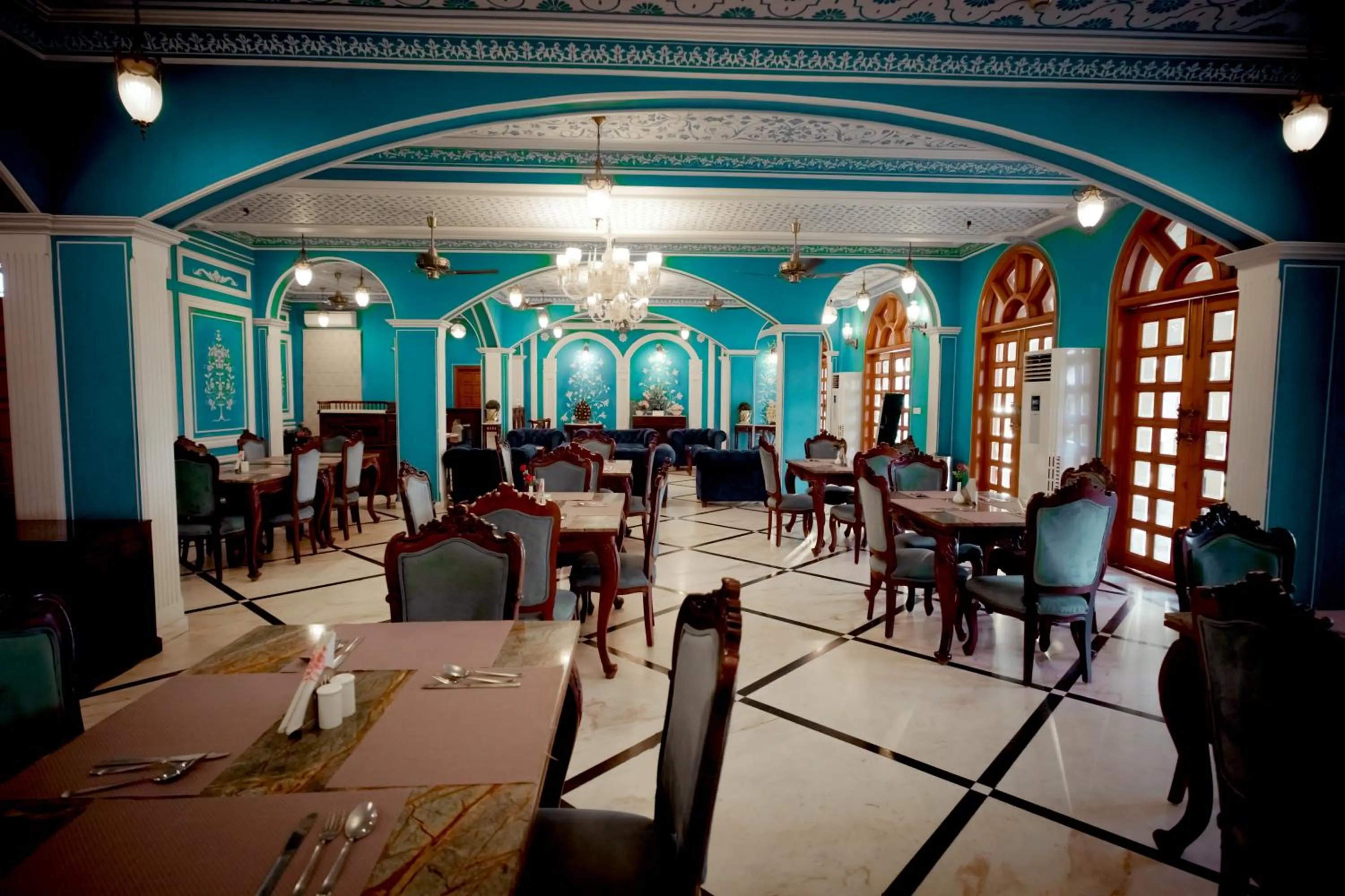 Restaurant/places to eat in Umaid Farm Resort- A Legancy Vintage Stay In Jaipur
