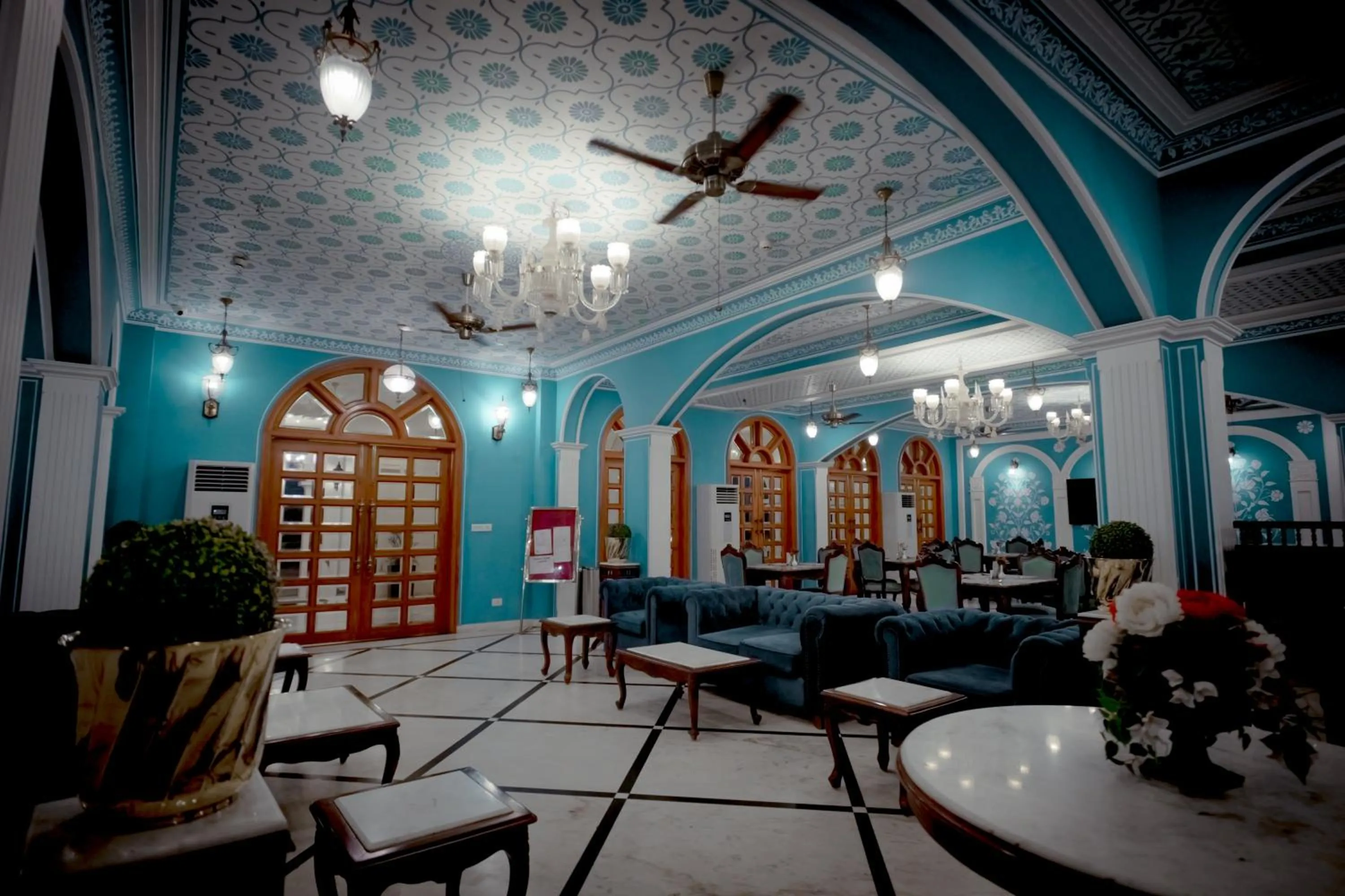 Lobby or reception in Umaid Farm Resort- A Legancy Vintage Stay In Jaipur