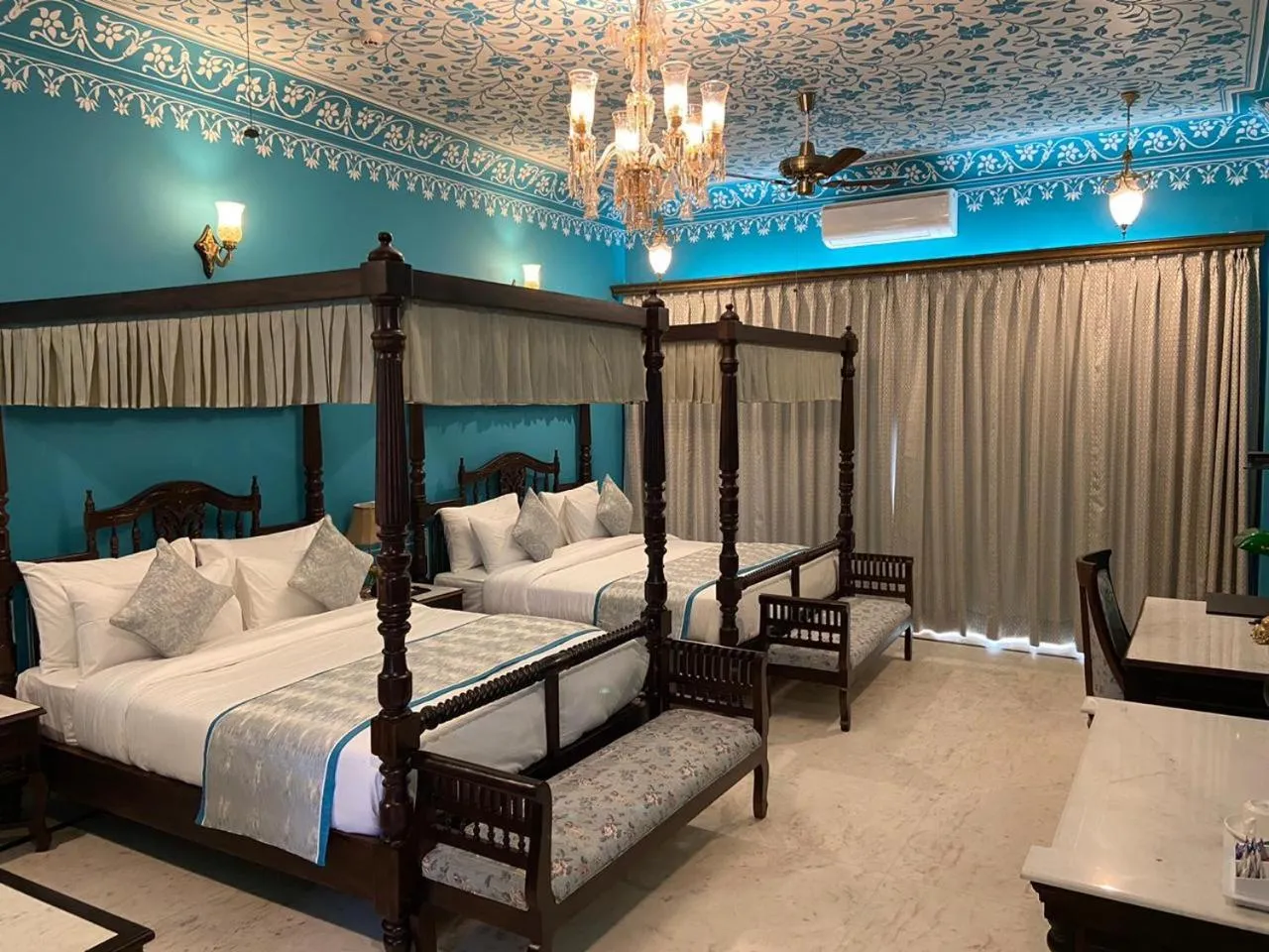 Photo of the whole room, Bed in Umaid Farm Resort- A Legancy Vintage Stay In Jaipur