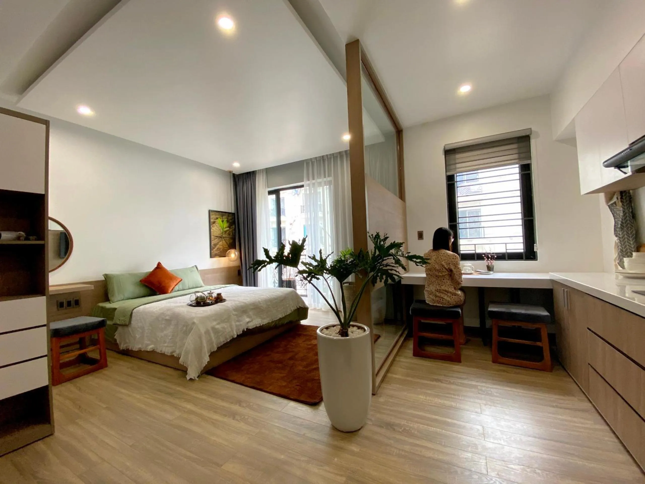 Bed in Hue Crown Boutique best hotel