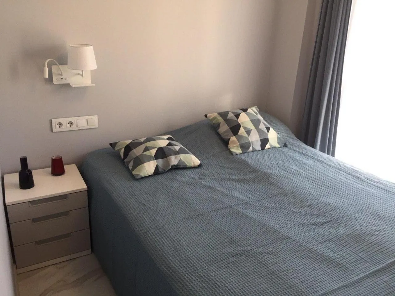 Bed in Nuevo Luminoso Apartamento Catalina a 80 metros de la playa para 4 personas