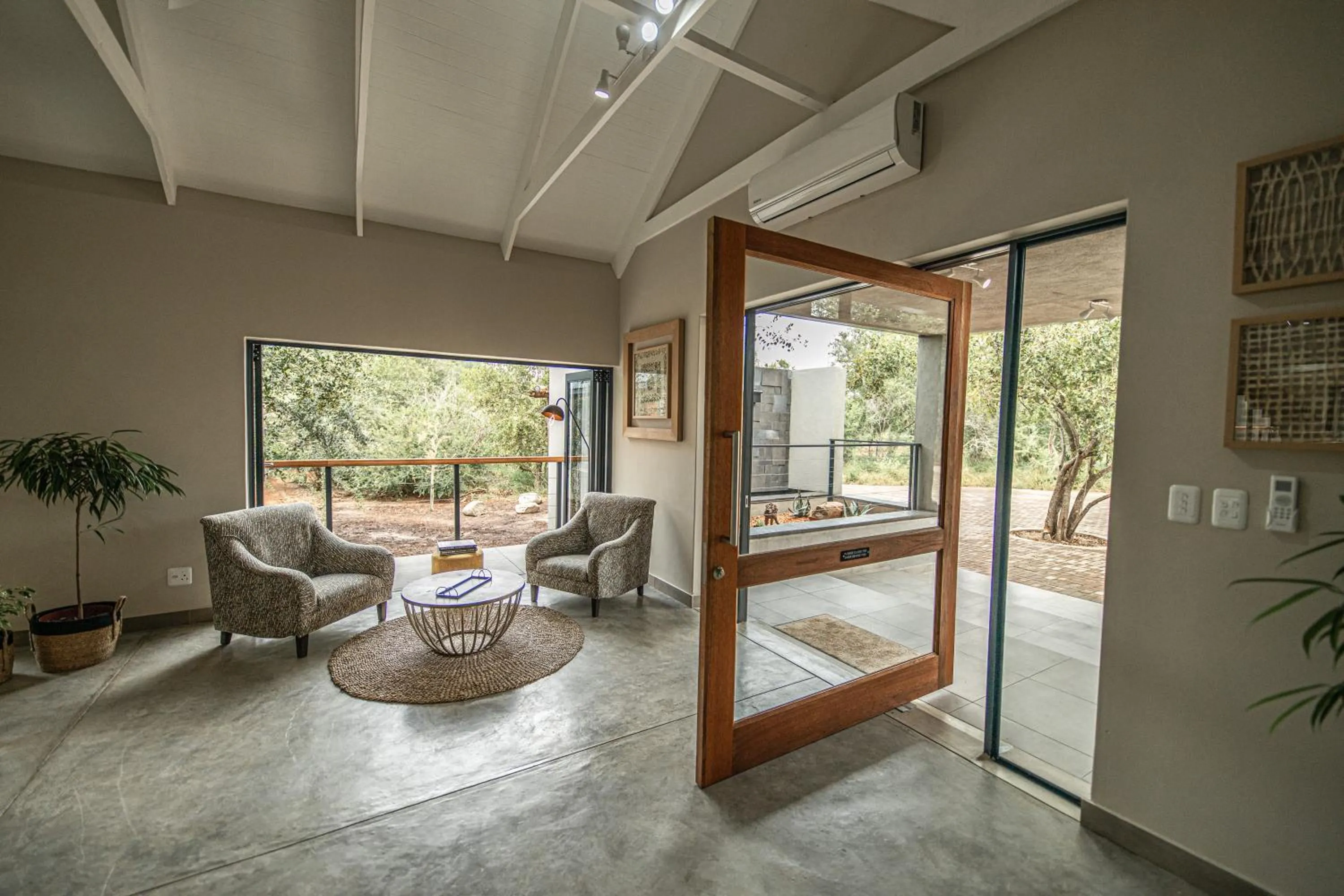 Seating area in Little Kubu Lodge