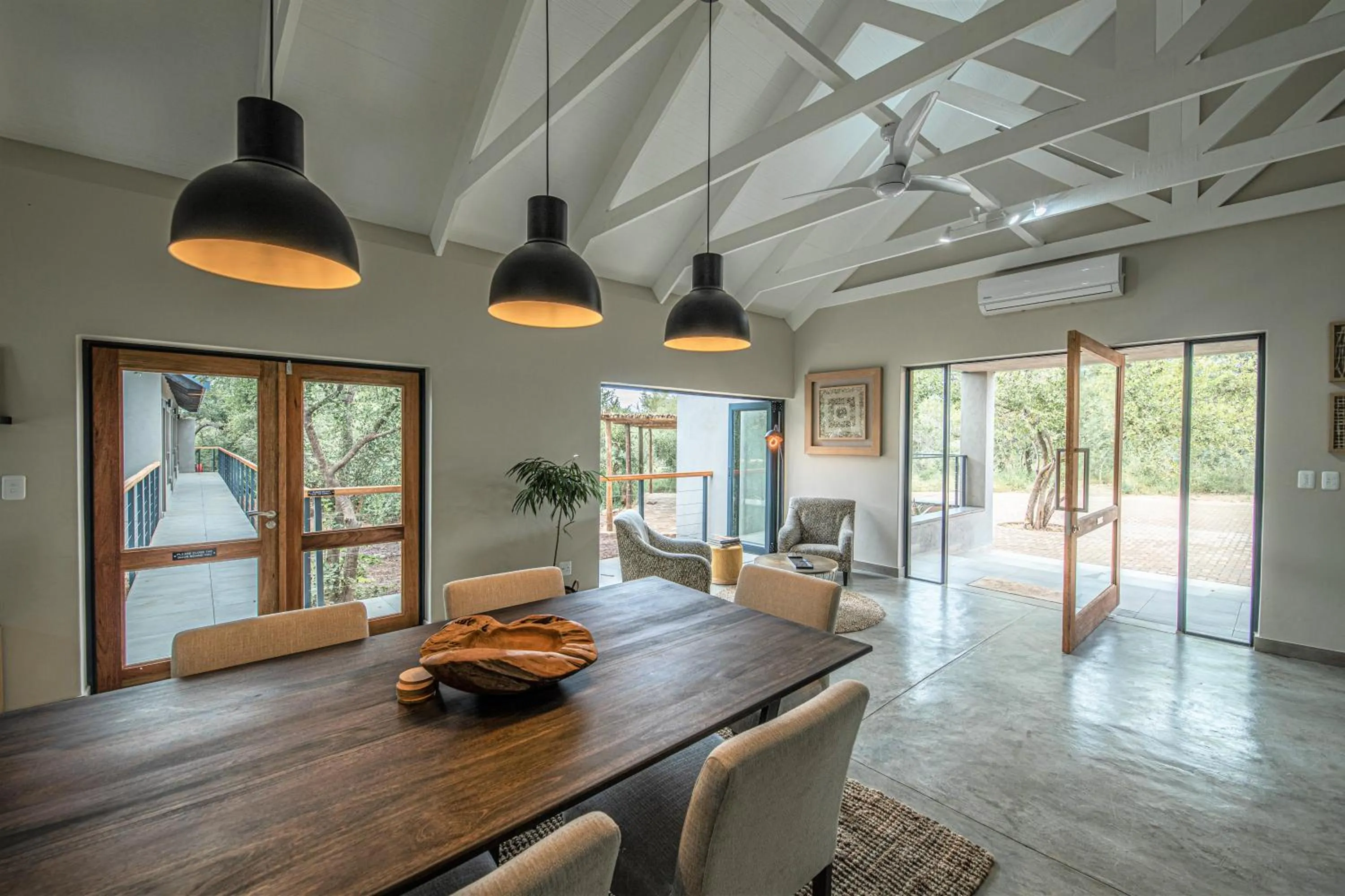 Seating area in Little Kubu Lodge