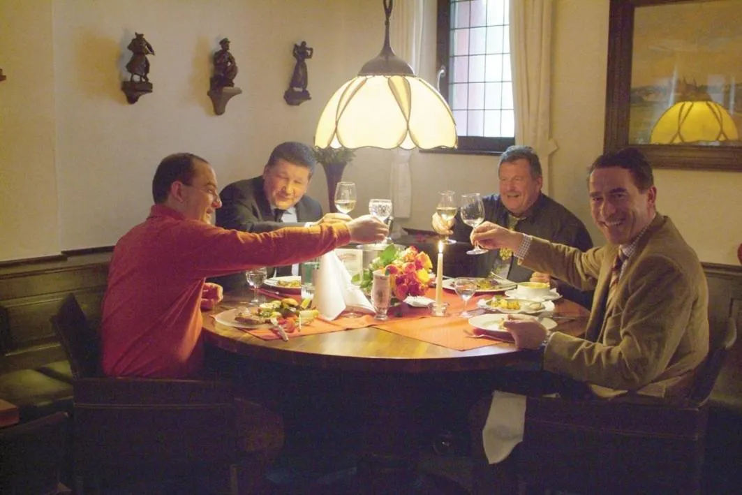 group of guests in Hotel Wilder Mann