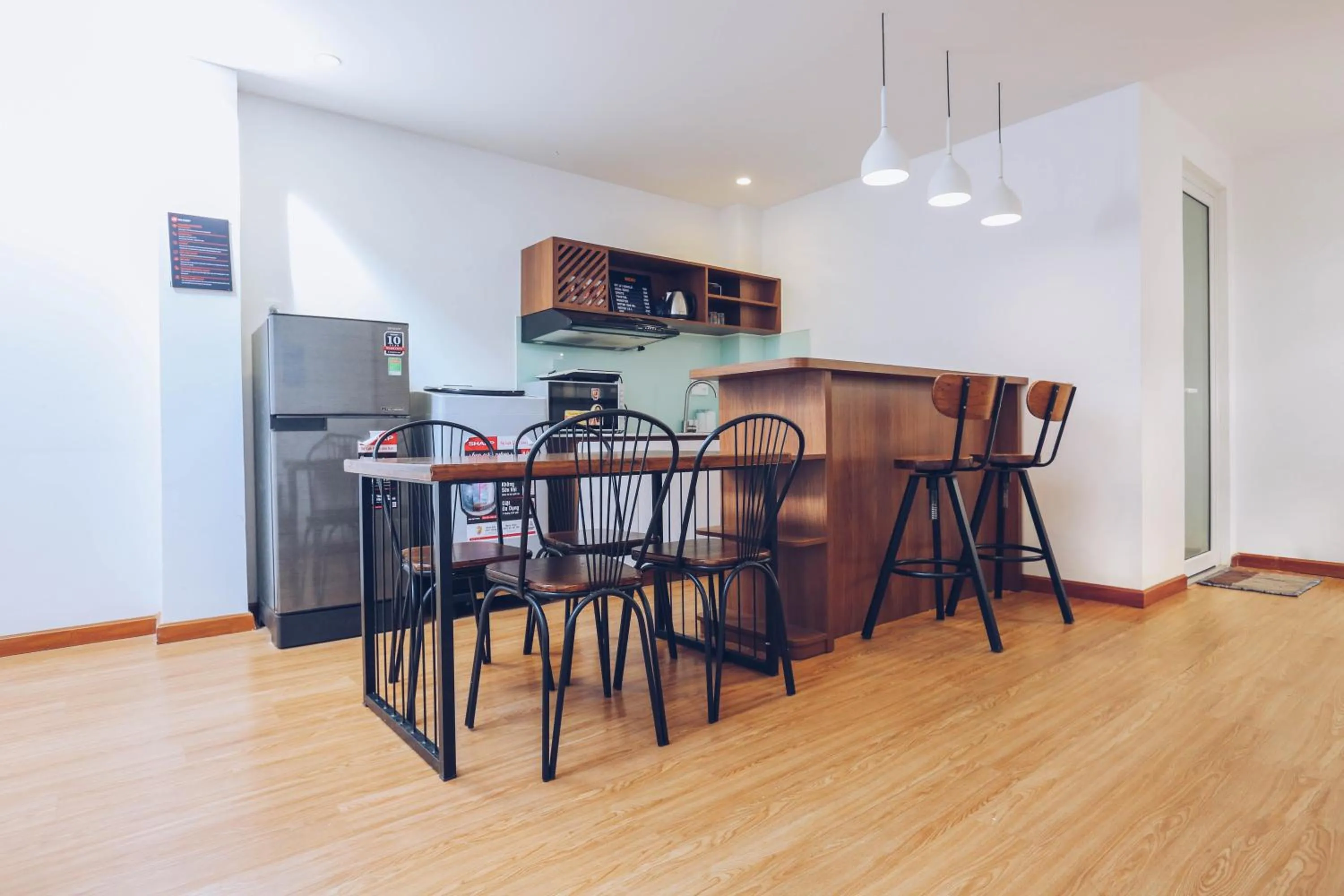 Kitchen or kitchenette in TTR Studio Apart Hotel