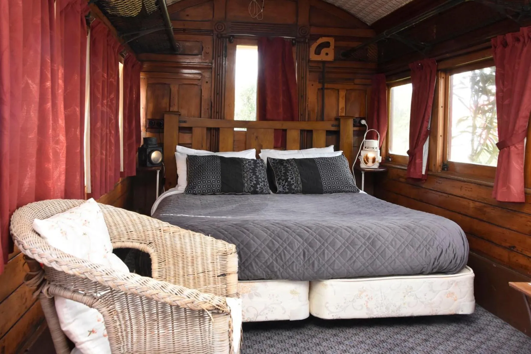 Bed in Te Anau Lodge