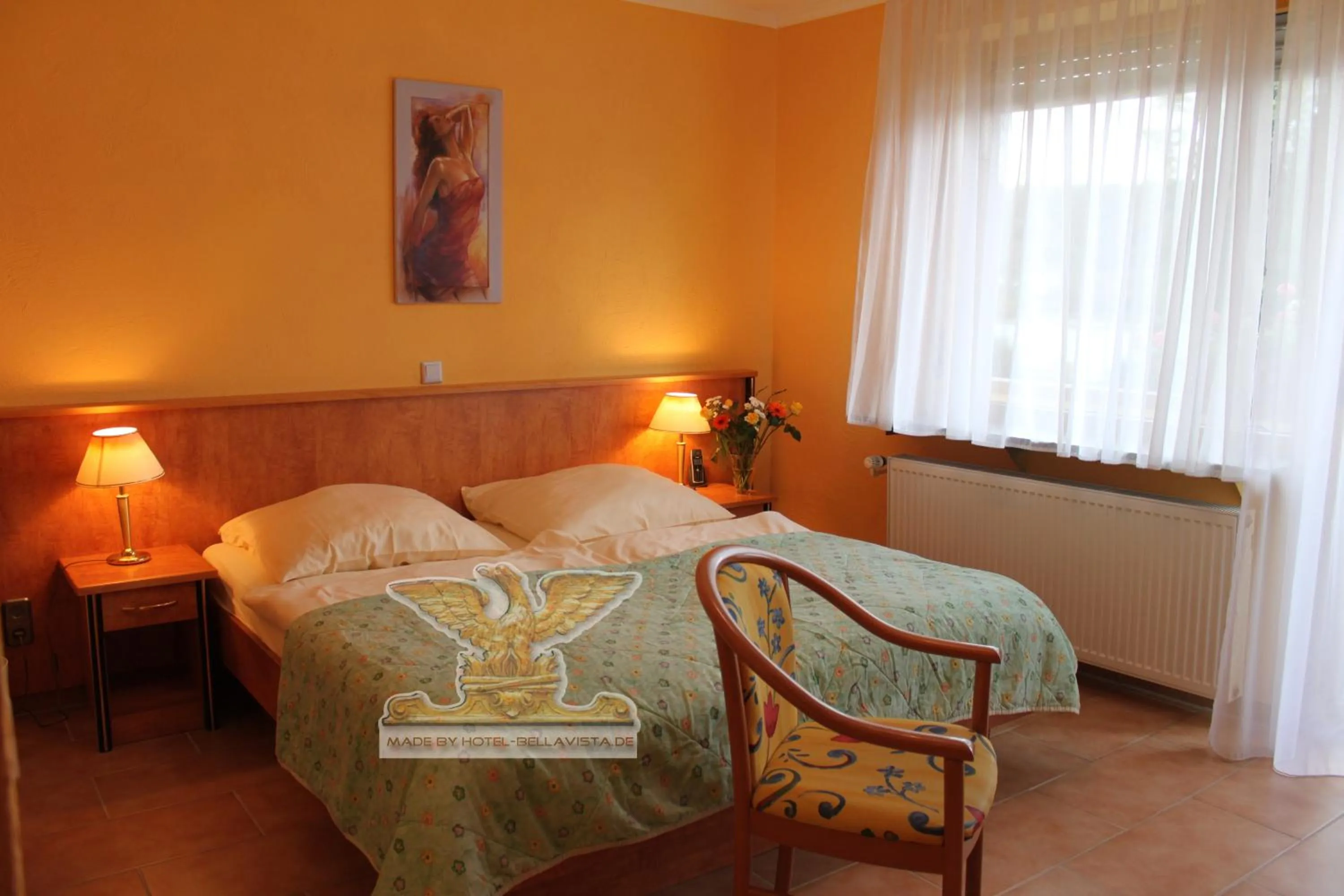 Bed in Rheinhotel Bellavista