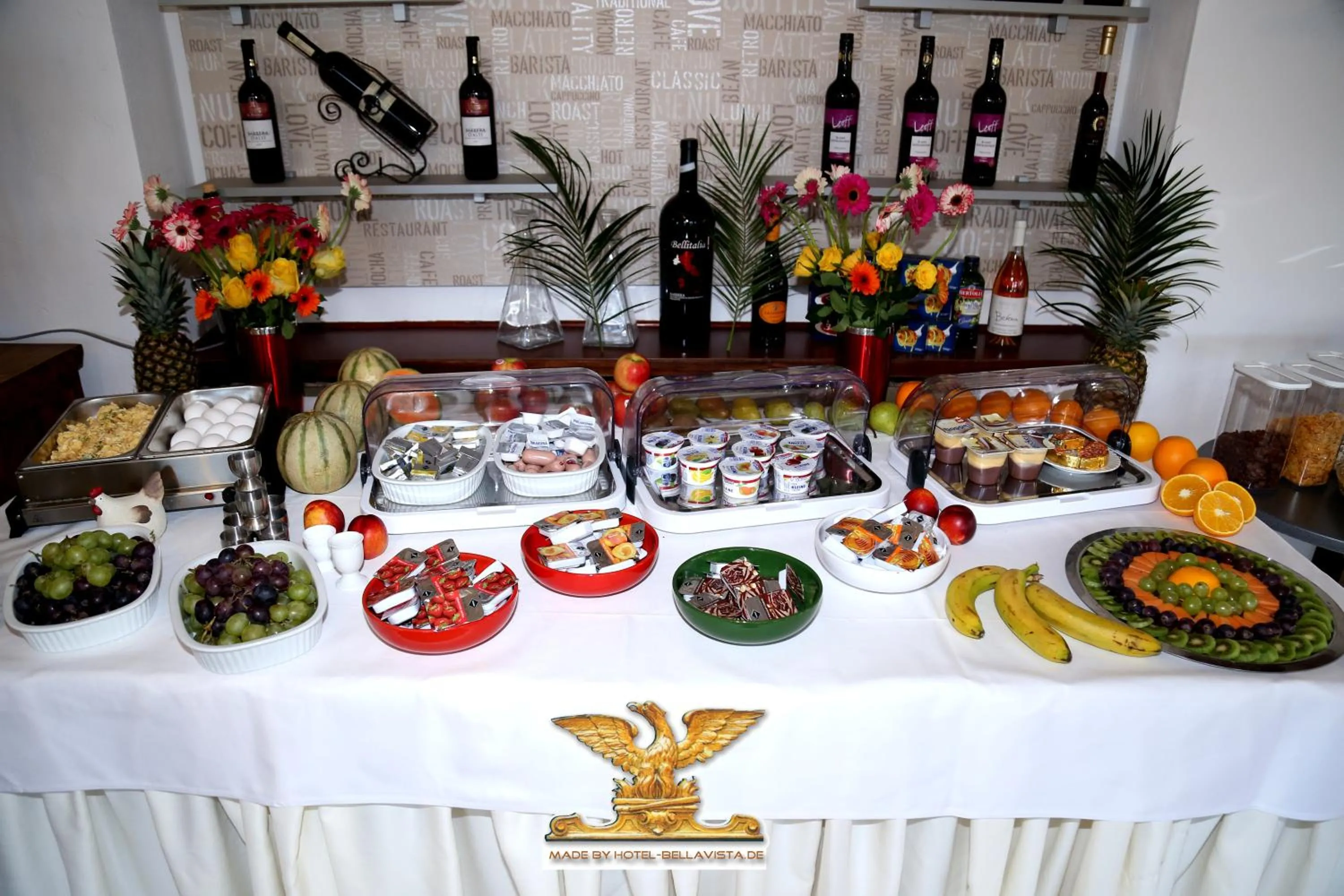 Buffet breakfast in Rheinhotel Bellavista