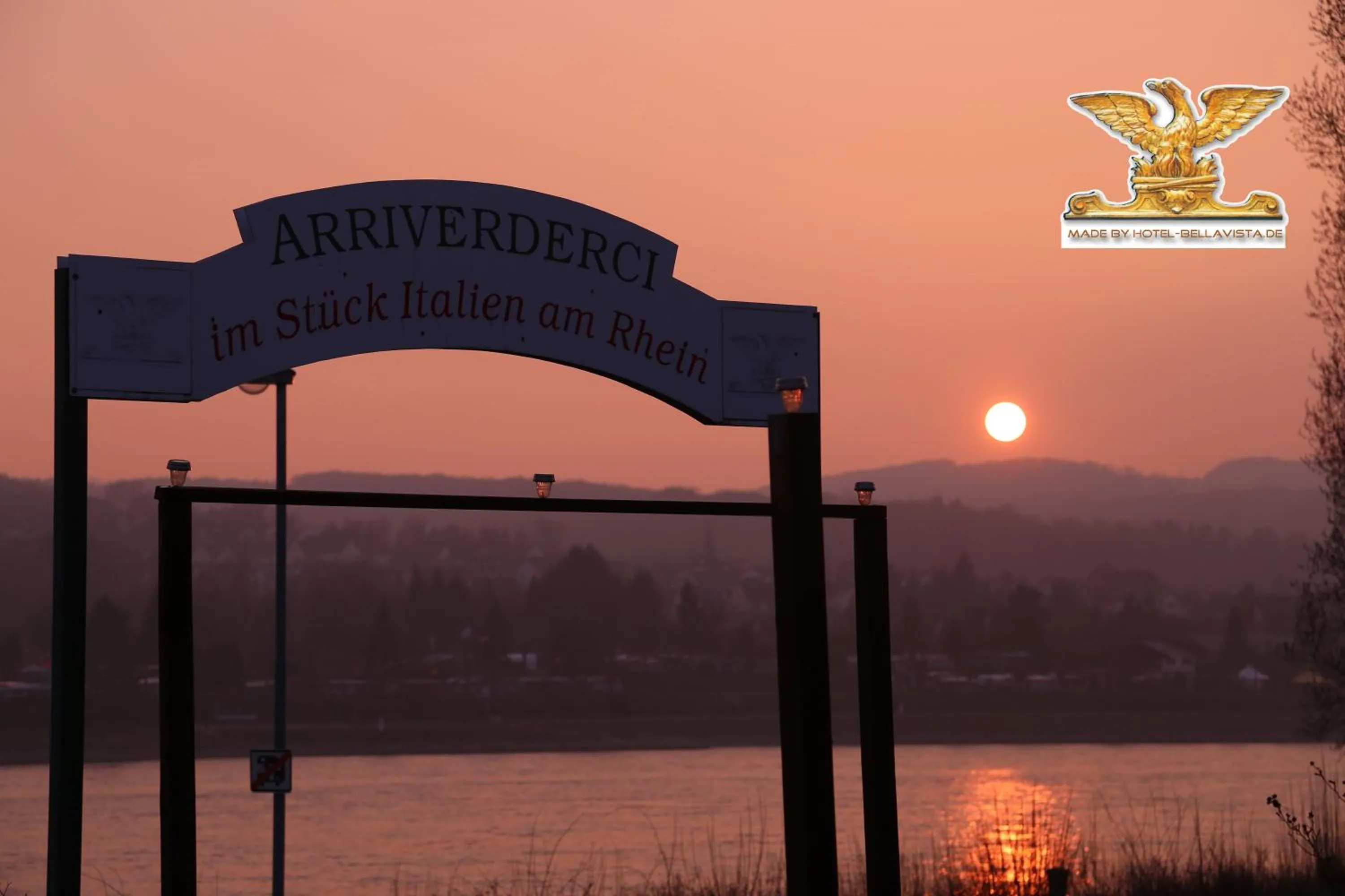 Garden view in Rheinhotel Bellavista