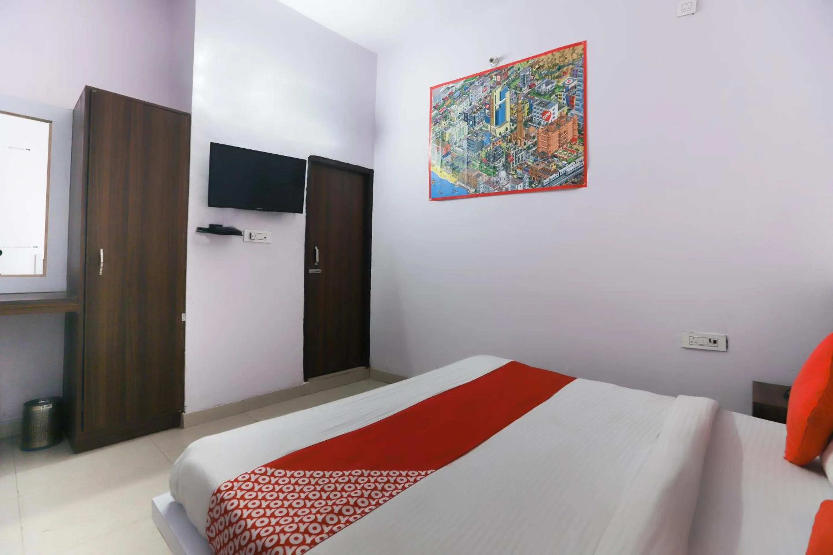 Bedroom in Hotel O Noida Villa