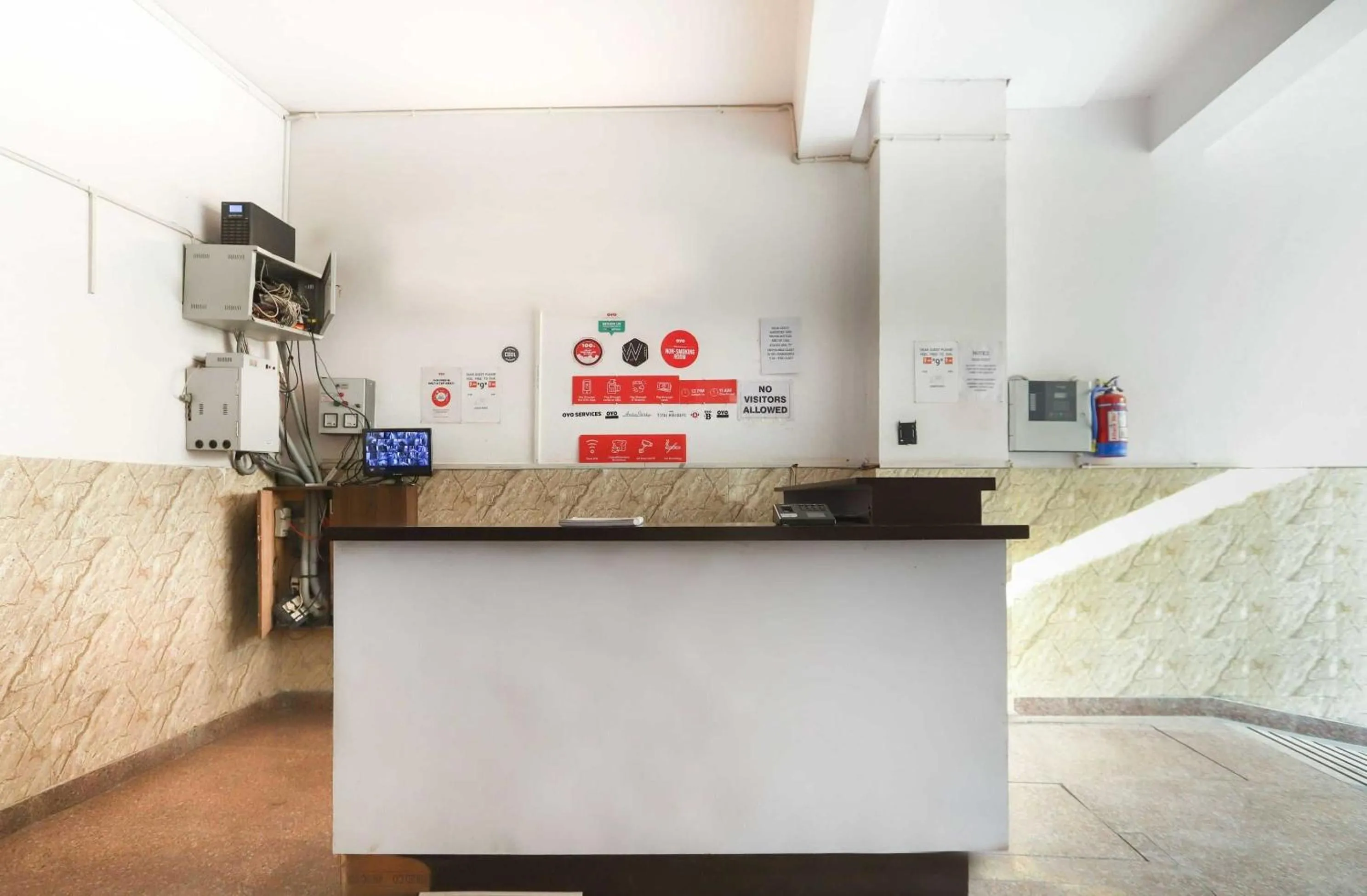 Lobby or reception in Hotel O Noida Villa